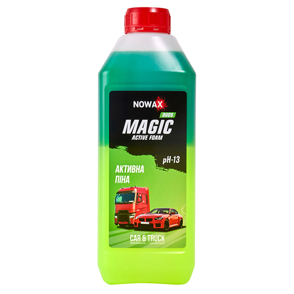 Активна піна Nowax Magic Active Foam Duos суперконцентрат для безконтактної мийки, 1л (NX01194) дивитися фото №1