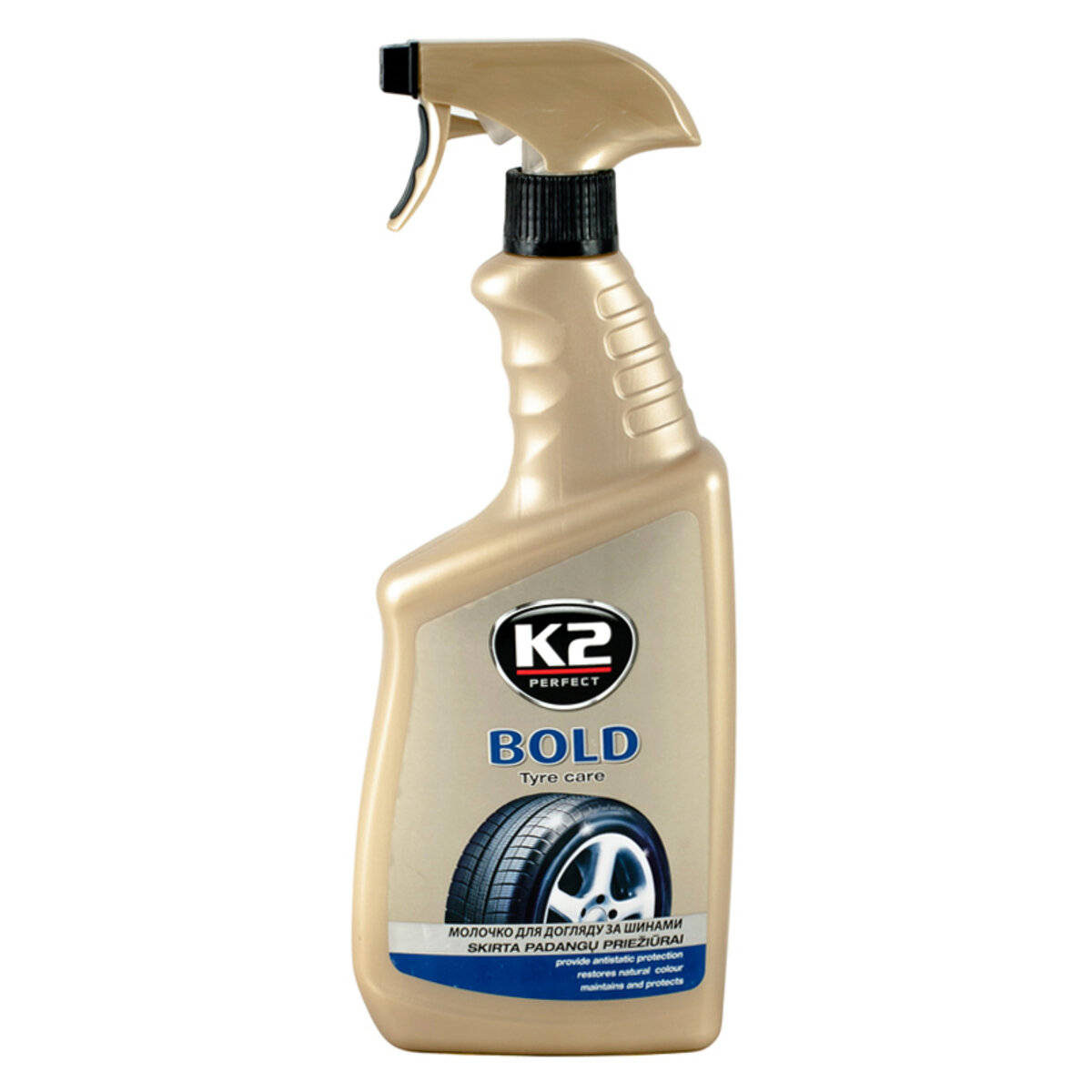 Засіб догляду за шинами (рідина) K2 BOLD, 700мл (EK1572) дивитися фото №1