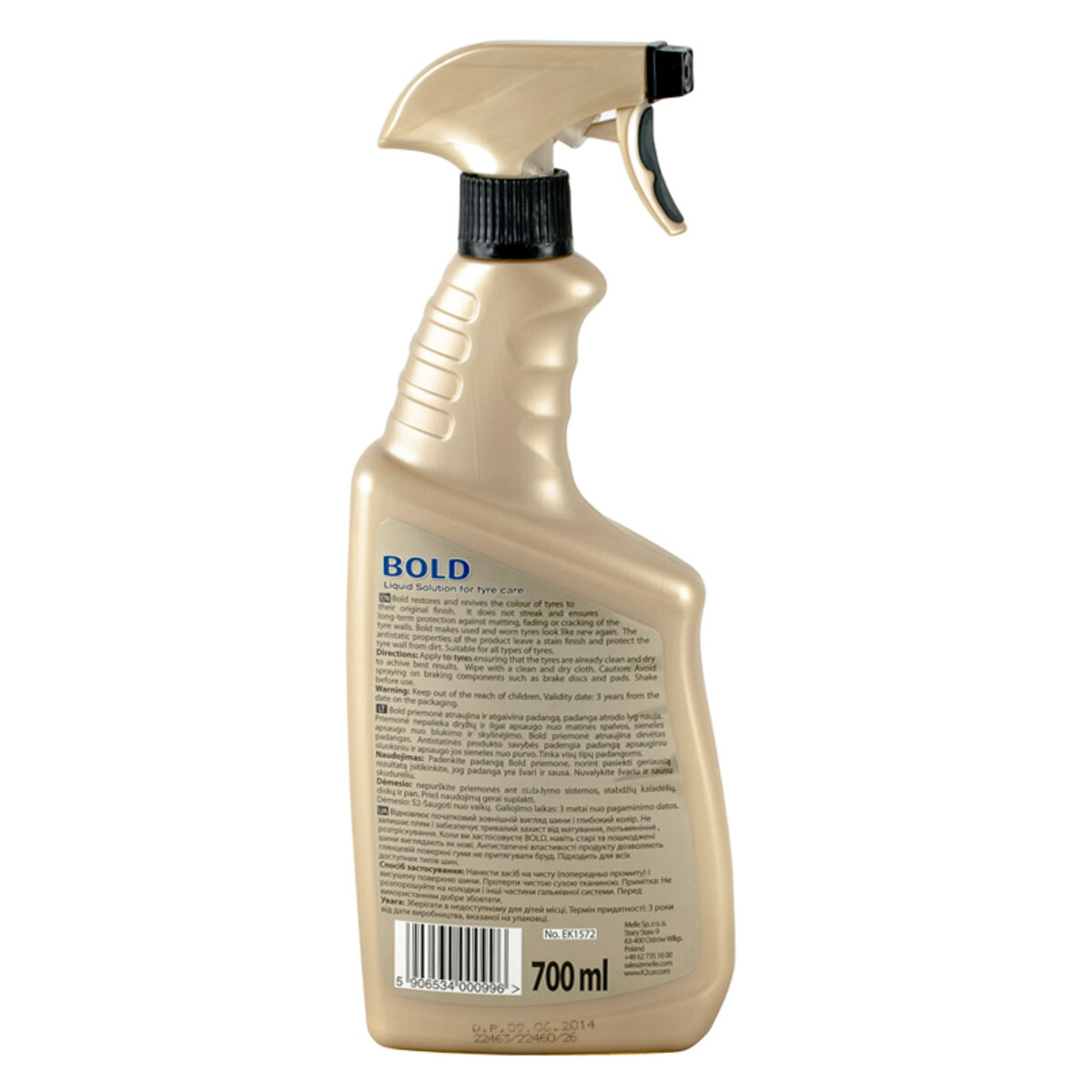 Засіб догляду за шинами (рідина) K2 BOLD, 700мл (EK1572) дивитися фото №2