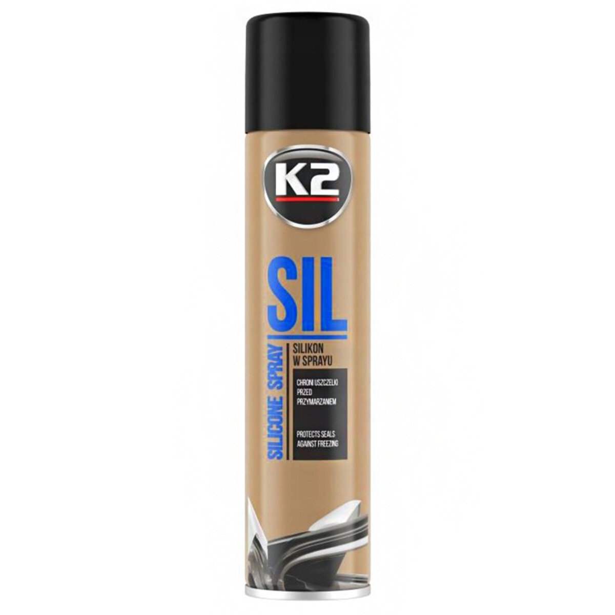 Змазка силіконова K2 Sil Spray 100% для гуми та пластику рідка прозора аерозоль 300мл (K6331) дивитися фото №1