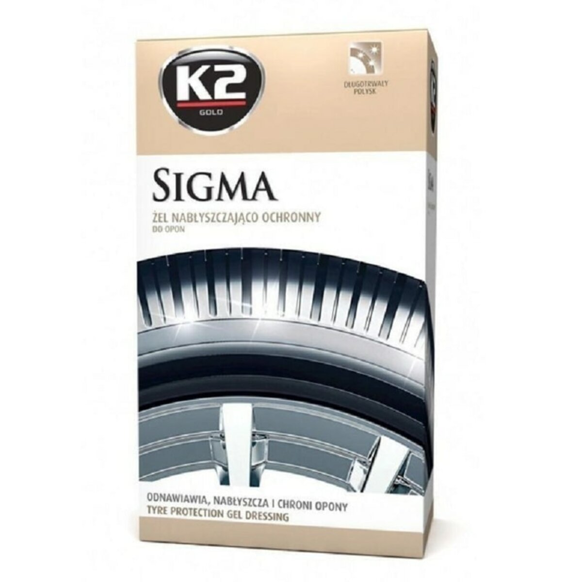 Гель для полірування та догляду за шинами K2 SIGMA, 500мл (G1571) дивитися фото №1