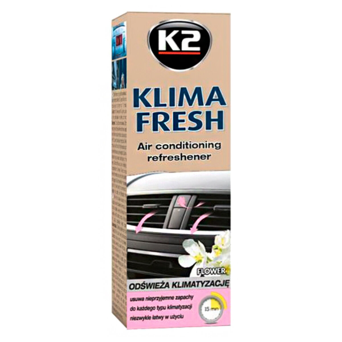 Очисник кондиціонера K2 Klima Fresh квітка, 150мл (K222FL) дивитися фото №1