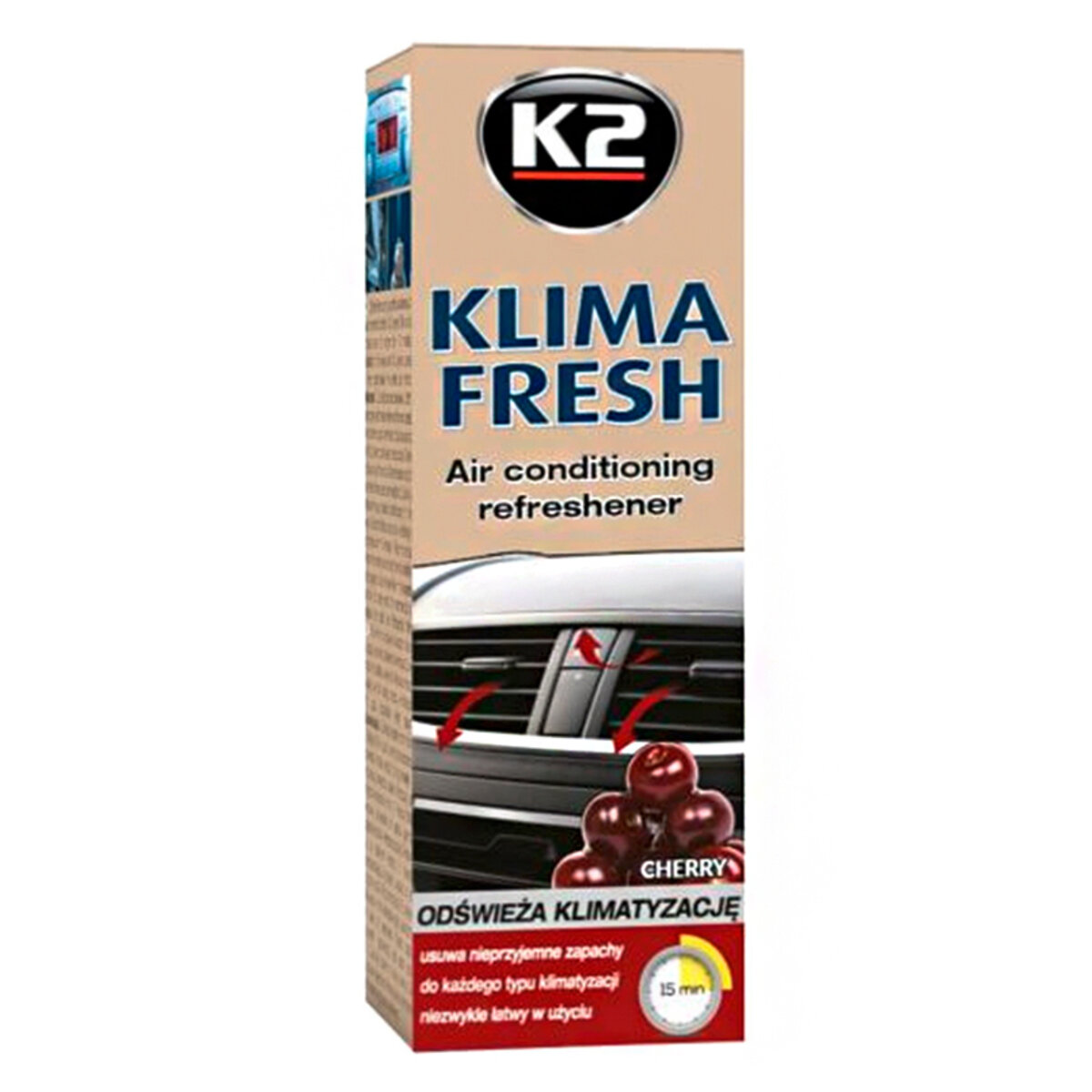 Очисник кондиціонера K2 Klima Fresh вишня, 150мл (K222CH) дивитися фото №1