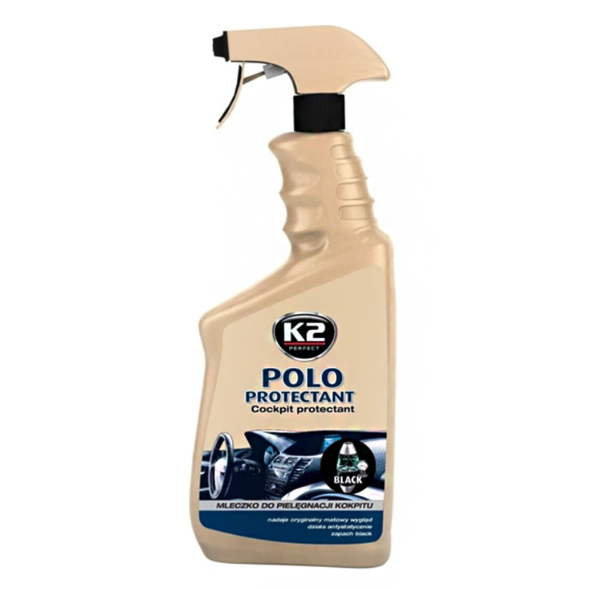 Поліроль для пластику K2 Polo Protectant чорний 750мл (K417BL) дивитися фото №1