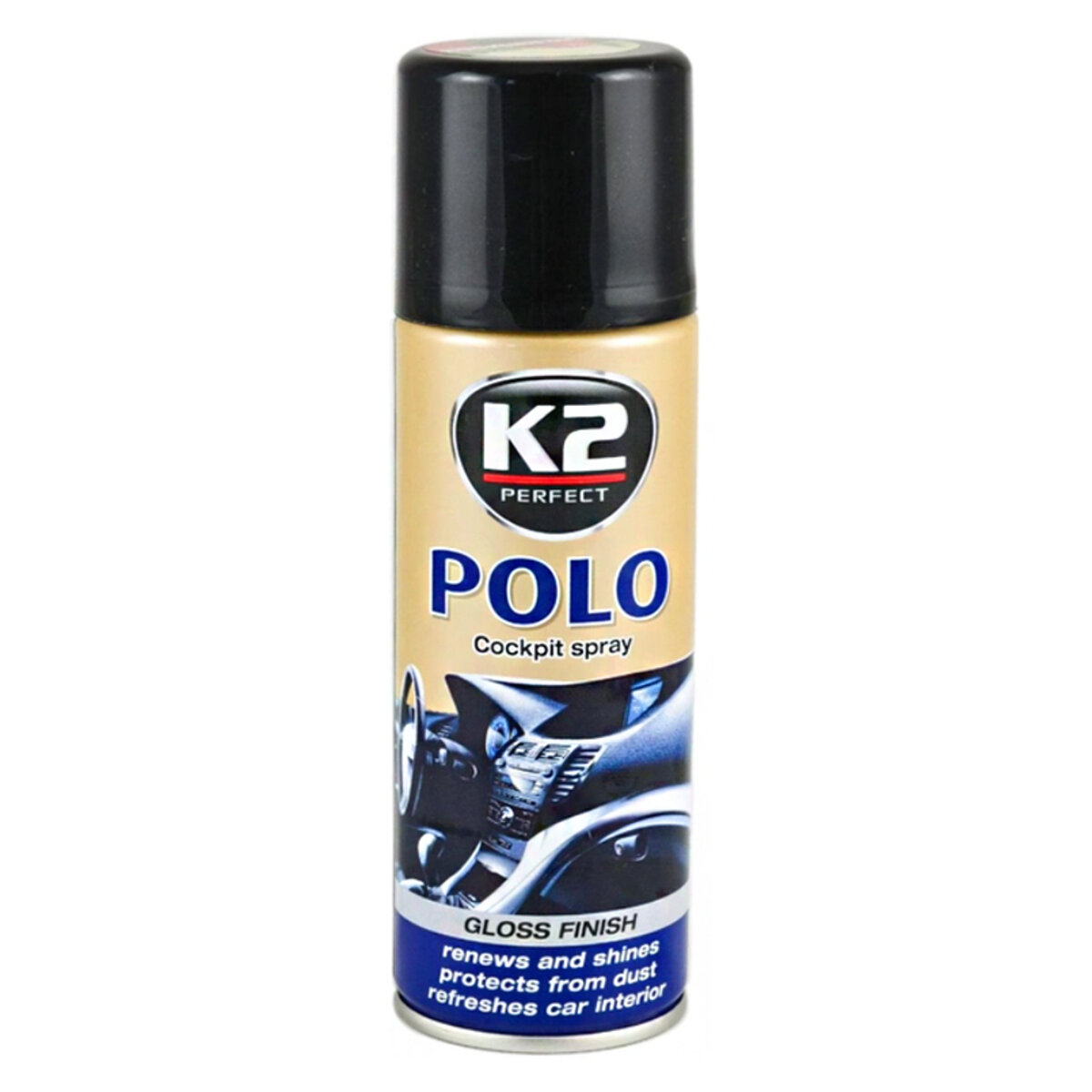 Поліроль для пластику K2 Polo Cockpit Strawberry полуниця 200мл (K402TR) дивитися фото №1