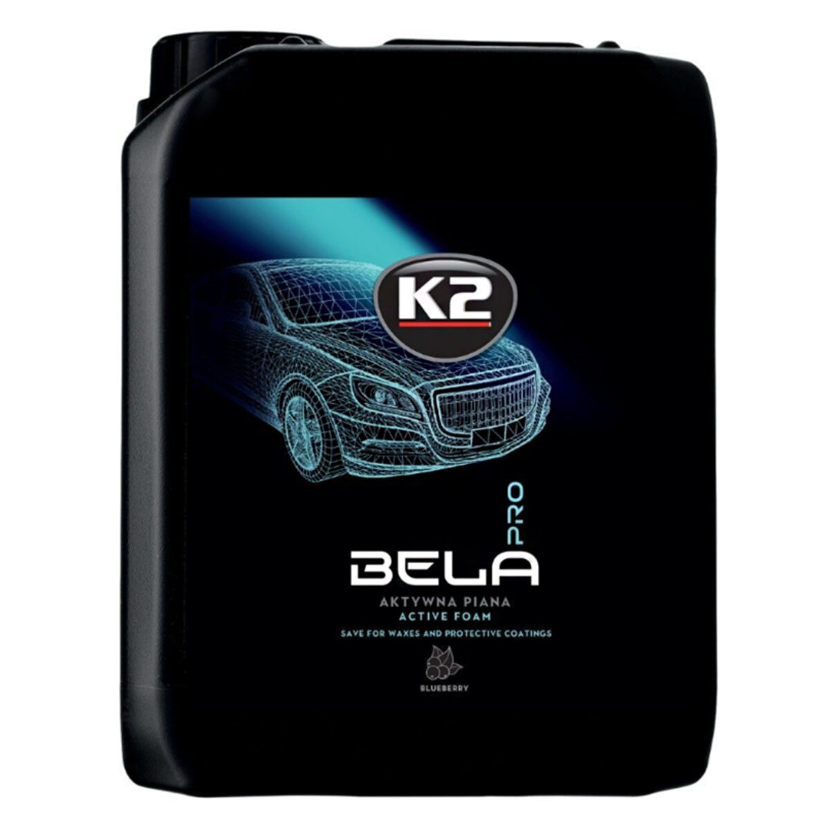 Активна піна K2 Bela Pro Blueberry для безконтактної мийки концентрат (лохина) каністра, 5л (D0105) дивитися фото №1