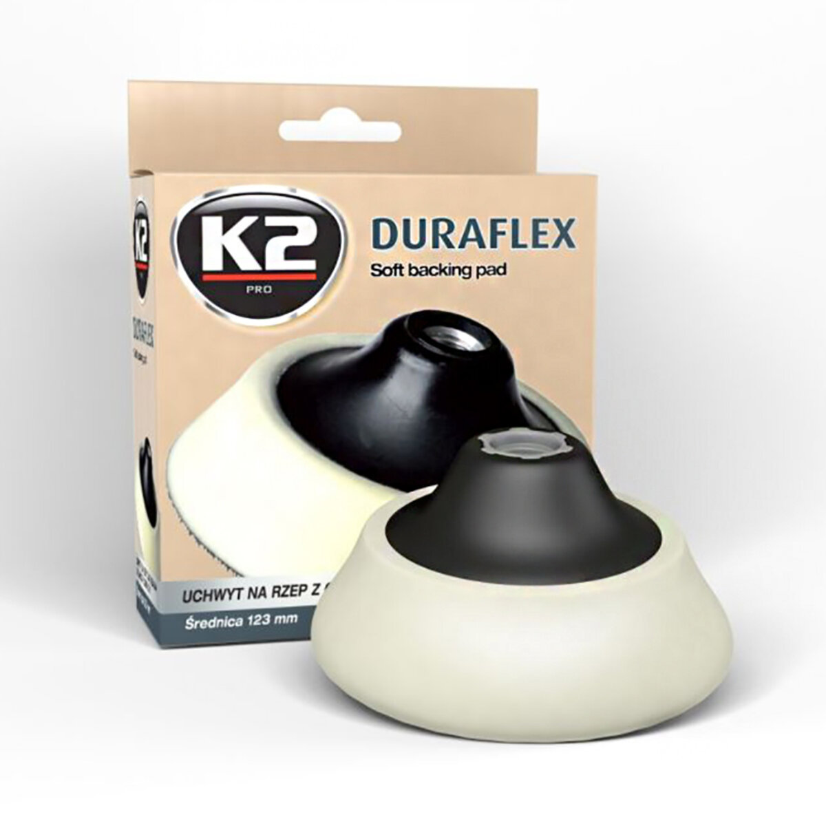 Тримач на липучці для полірувальних кругів K2 DURAFLEX 123мм (L600) дивитися фото №1