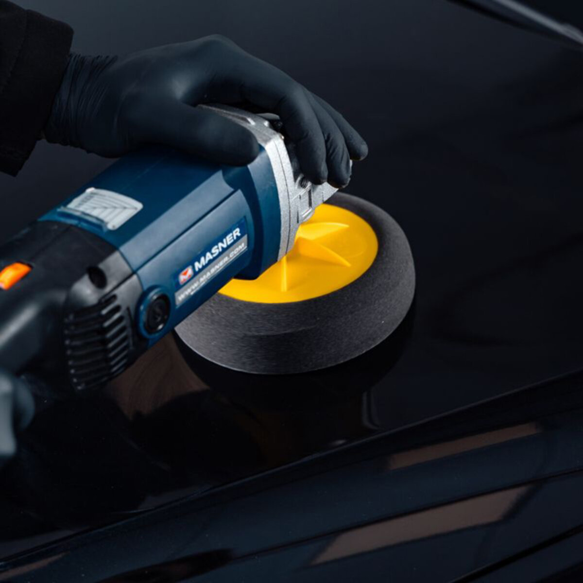 Губка полірувальна K2 Duraflex фінішна для лакофарбових покриттів 150х50мм чорна (L644) дивитися фото №2