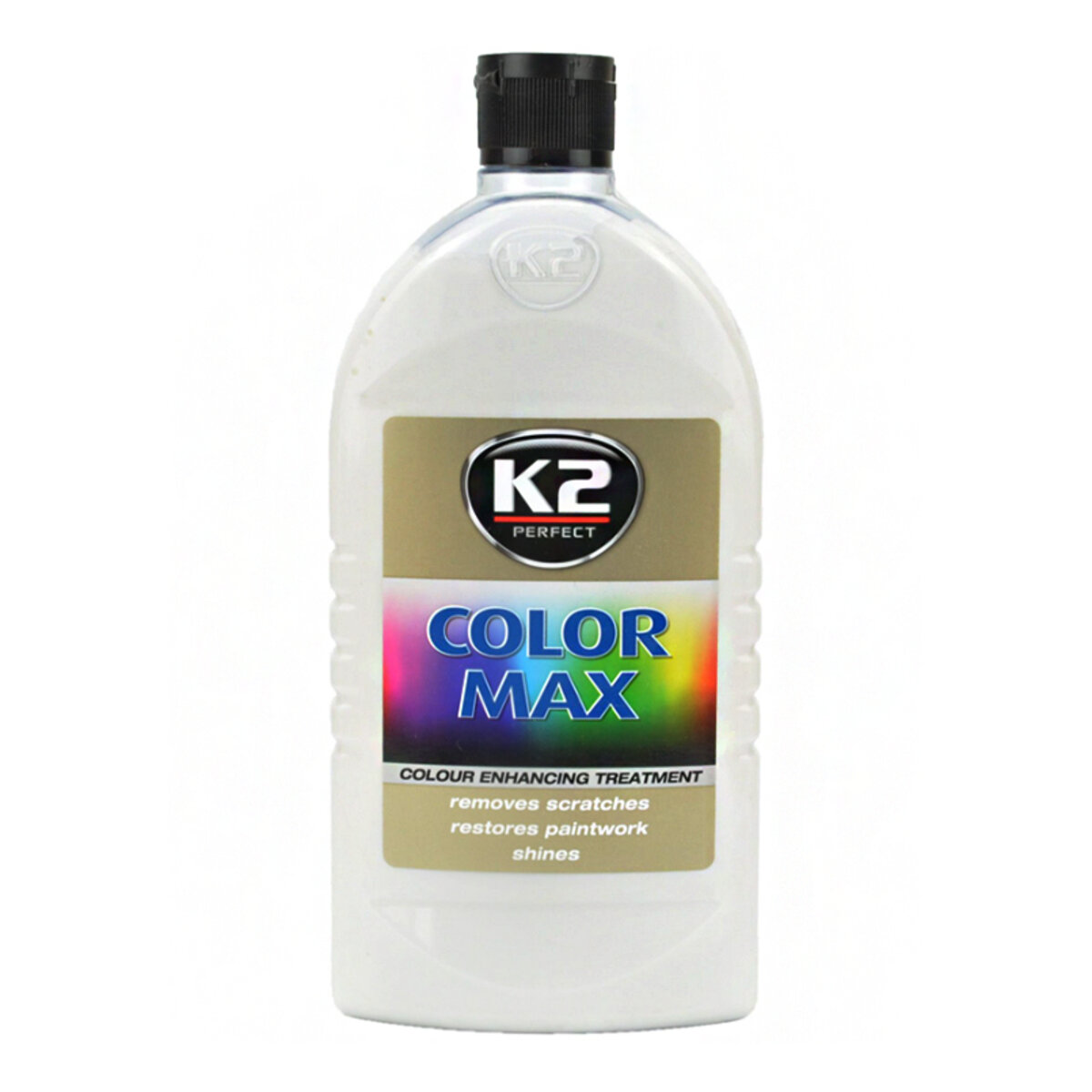 Поліроль восковий для кузова K2 Color Max білий 500мл (K025BI) дивитися фото №1