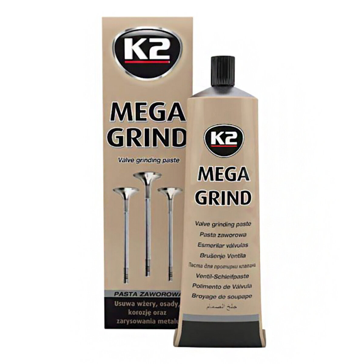 Паста для притирання клапанів K2 Mega Grind 100г (W160) дивитися фото №1