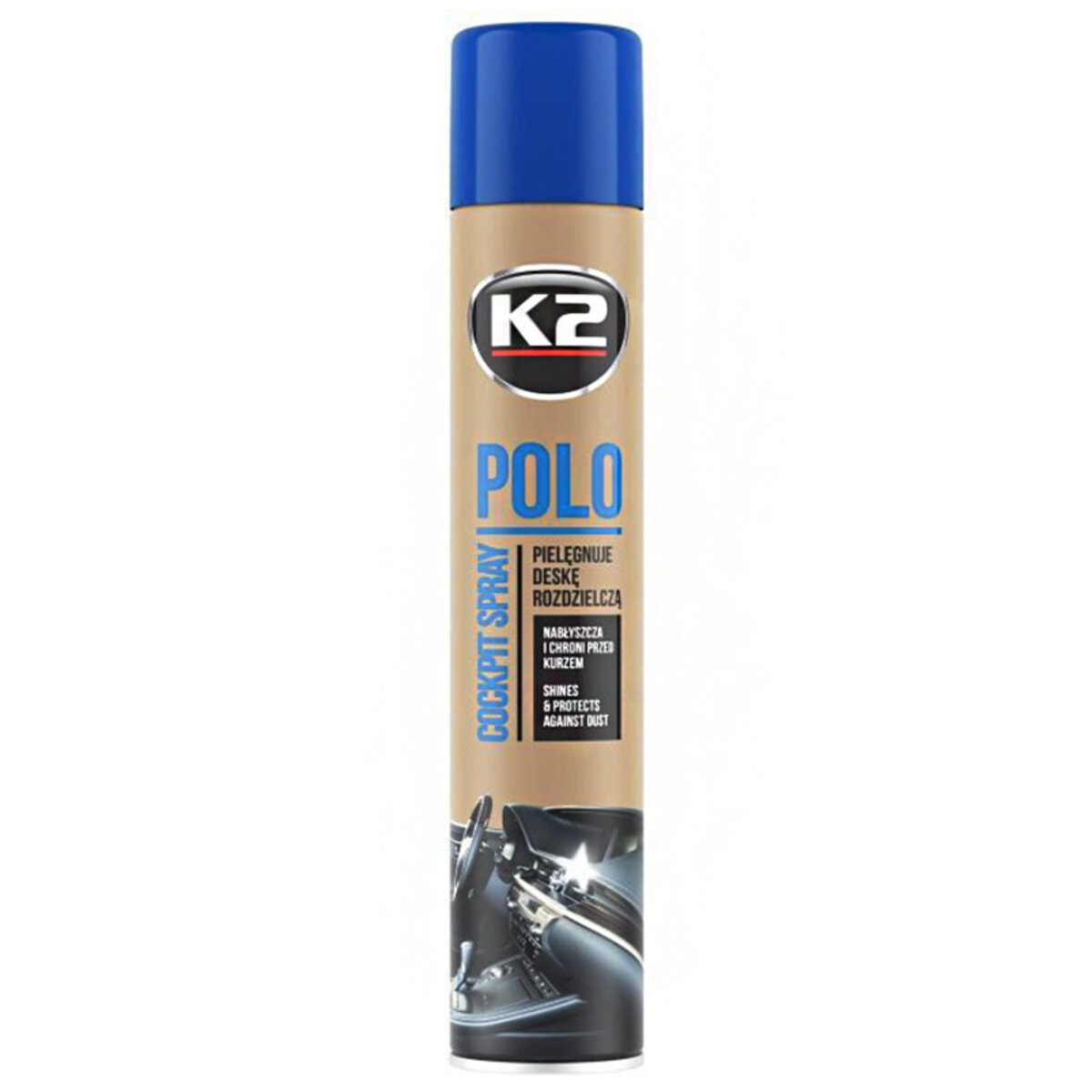 Поліроль для пластику K2 Polo Cockpit лаванда 750мл (K407LA1) дивитися фото №1