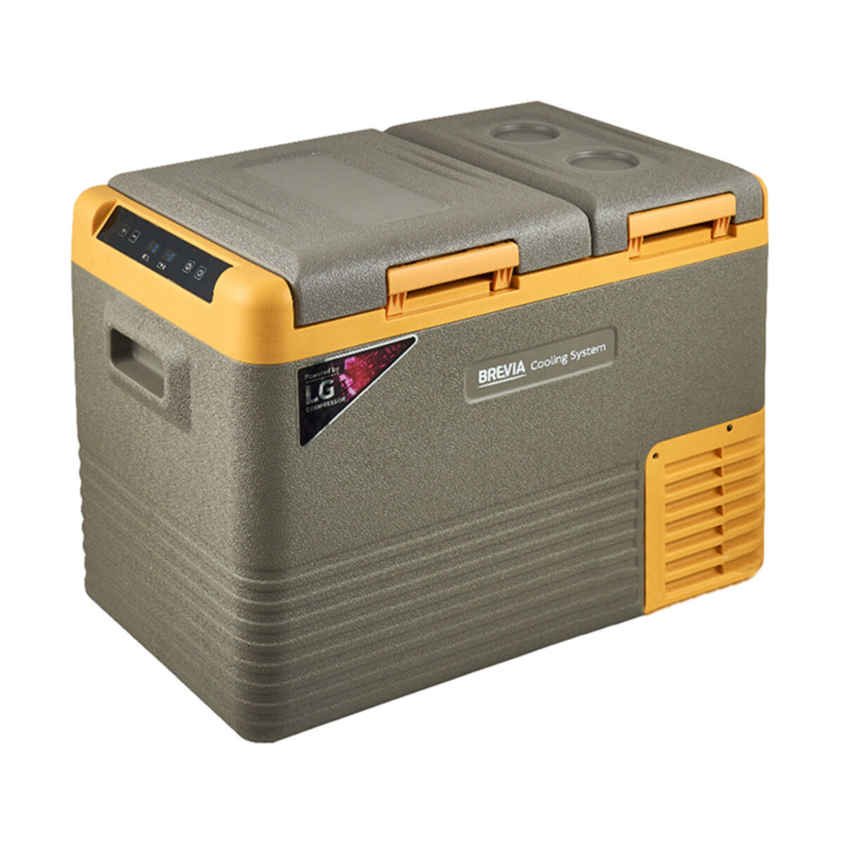 Холодильник автомобільний Brevia 33л (компресор LG) двокамерний 22555 (22555) дивитися фото №1