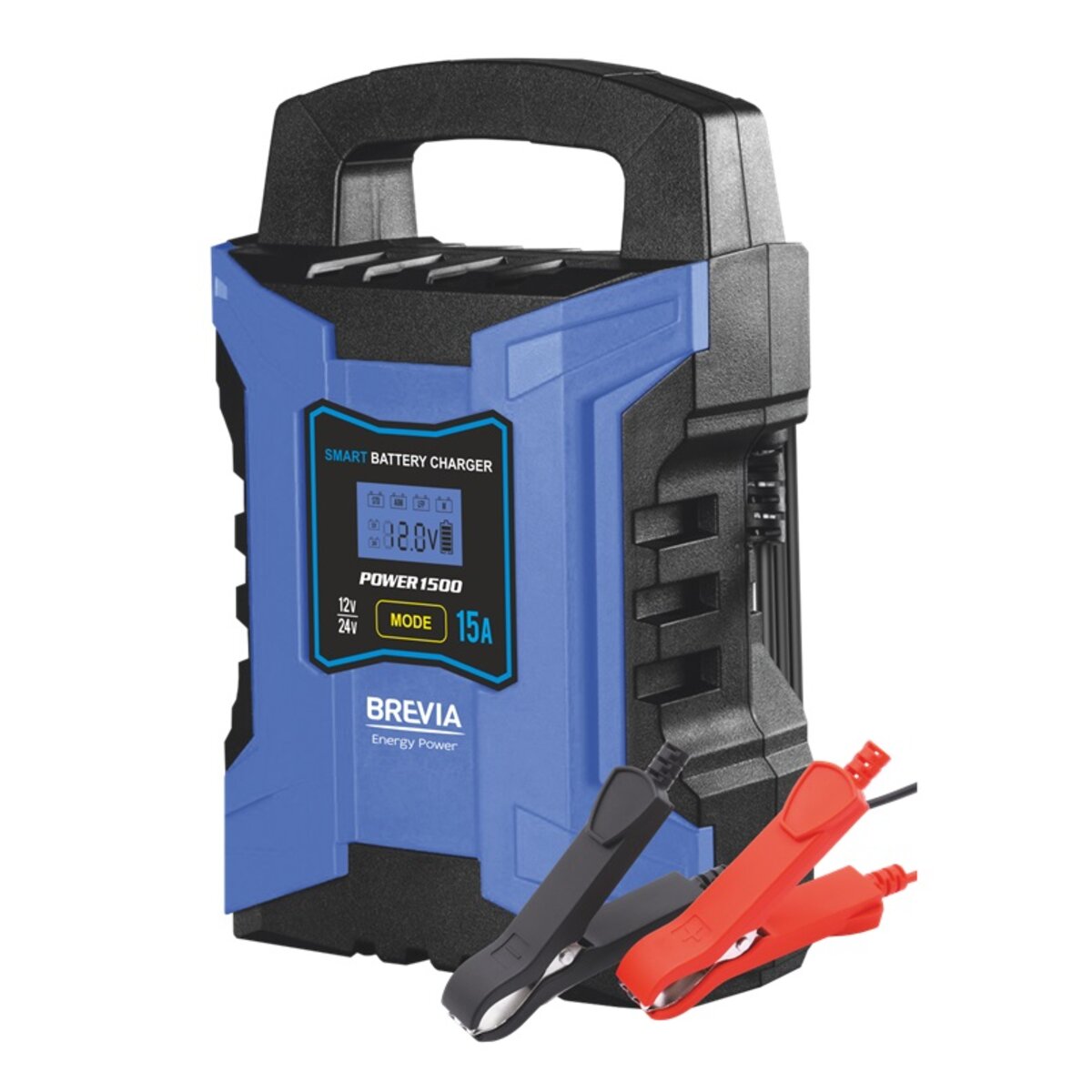 Зарядний пристрій АКБ Brevia Power 1500 15A, 12V/24V (21500EP) дивитися фото №1