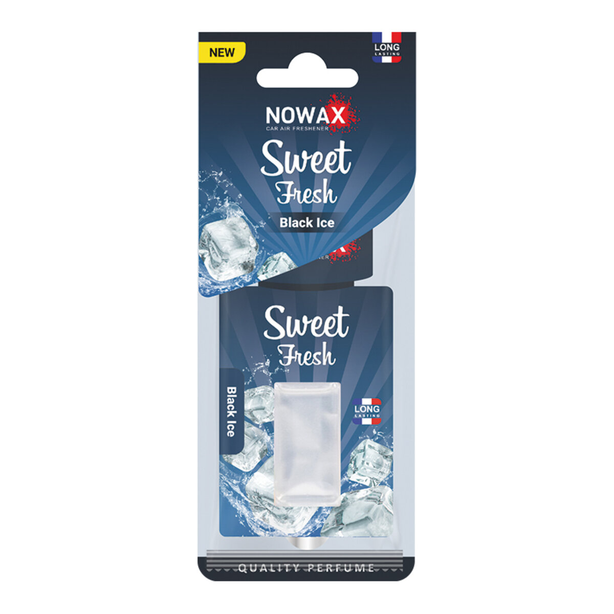 Автомобільний Ароматизатор мембранний Nowax Sweet Fresh - Black Ice (NX00122) | Аромат: Парфуми дивитися фото №1