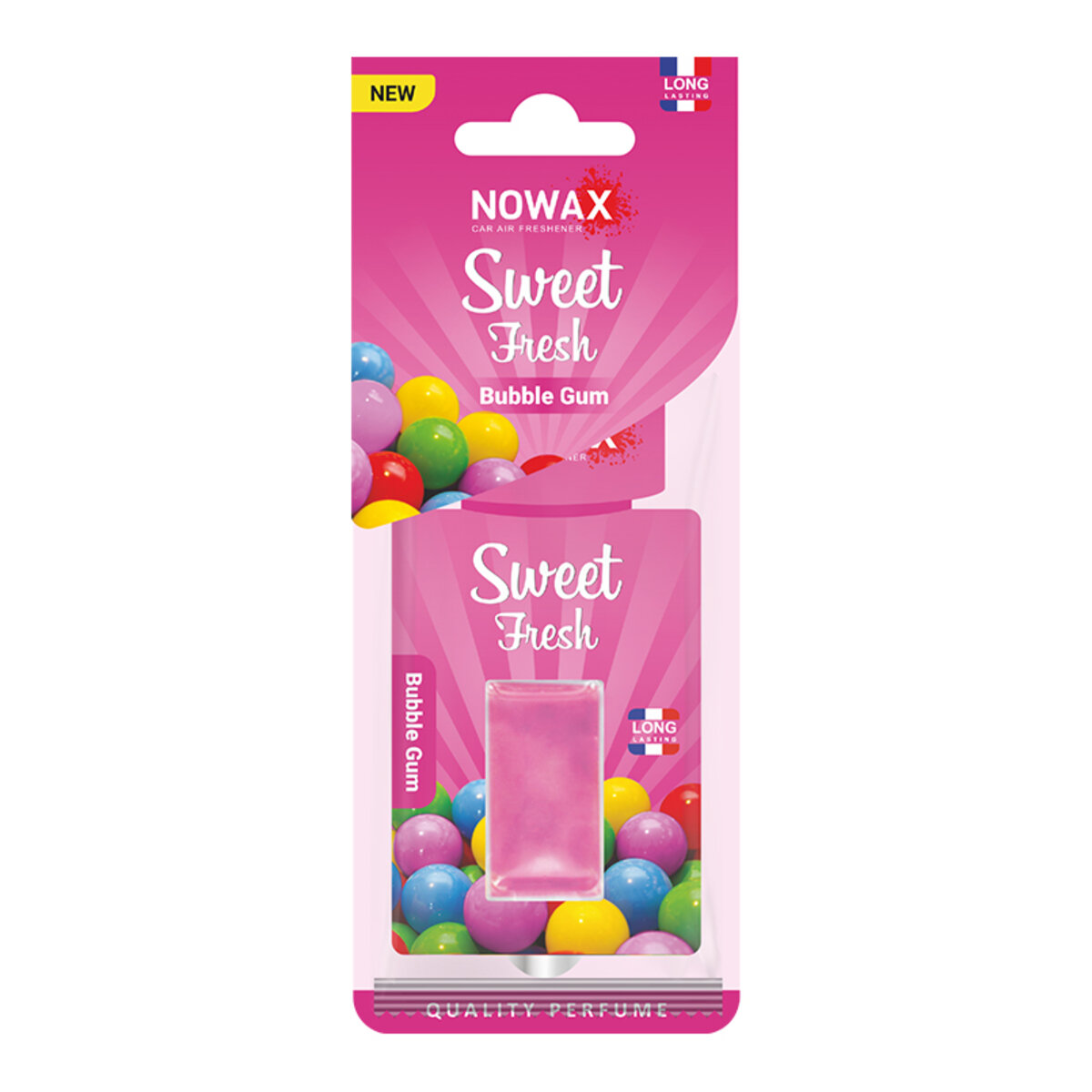 Автомобільний Ароматизатор мембранний Nowax Sweet Fresh - Bubble Gum (NX00123) | Аромат: Інший дивитися фото №1
