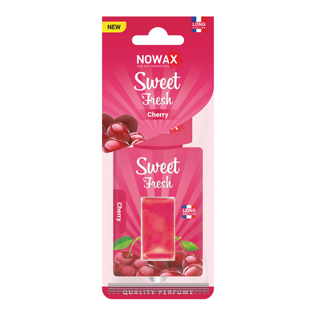 Автомобільний Ароматизатор мембранний Nowax Sweet Fresh - Cherry (NX00124) | Аромат: Ягідний дивитися фото №1