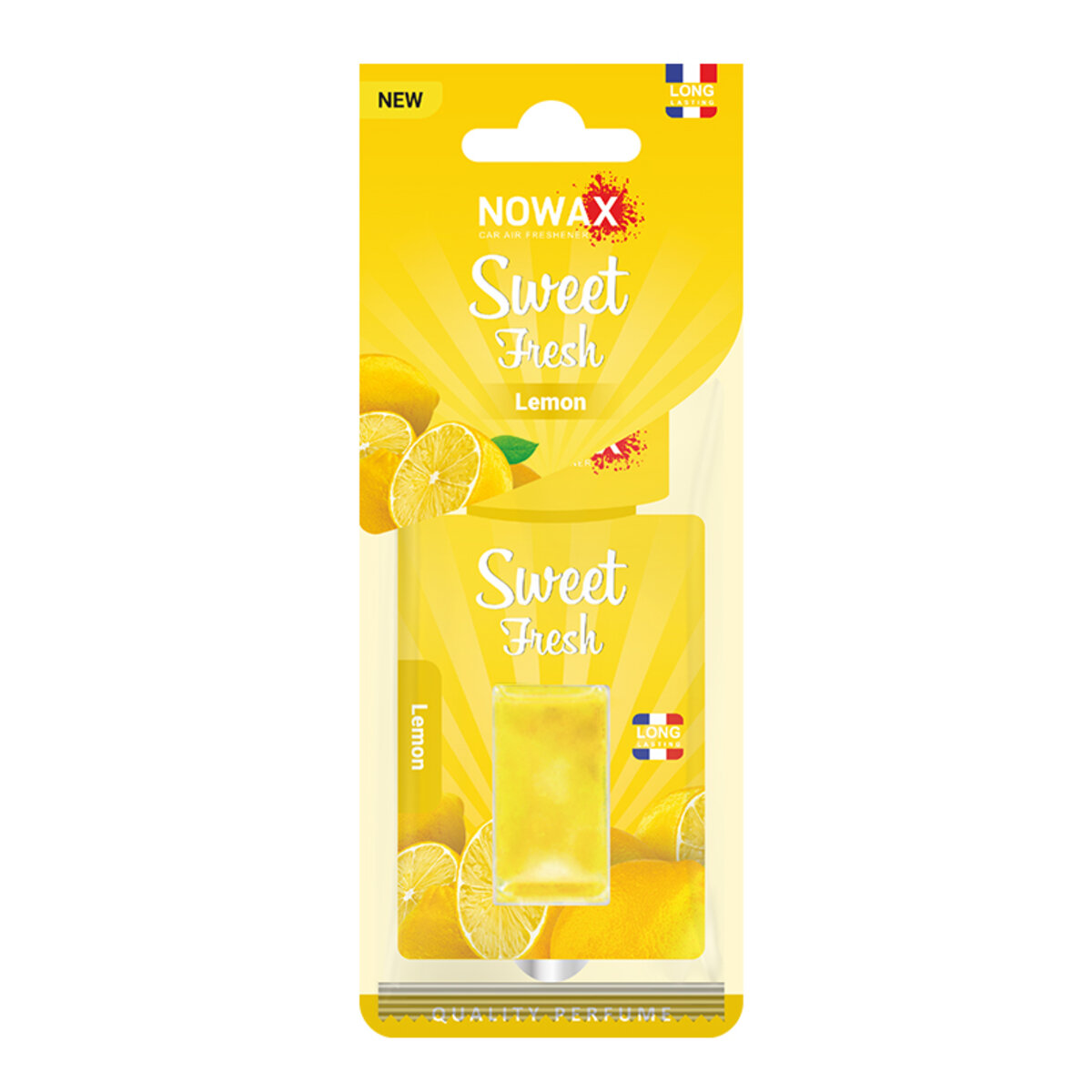 Автомобільний Ароматизатор мембранний Nowax Sweet Fresh - Lemon (NX00130) | Аромат: Фруктовий дивитися фото №1