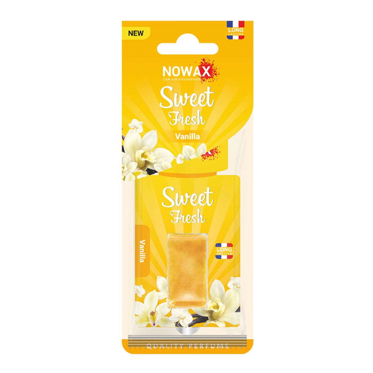 Автомобільний Ароматизатор мембранний Nowax Sweet Fresh - Vanilla (NX00128) | Аромат: Ваніль дивитися фото №1
