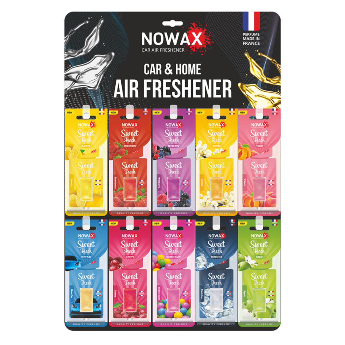 Автомобільний MIX №1 ароматизаторів TM Nowax Sweet Fresh NEW (NX00131) | Аромат: дивитися фото №1