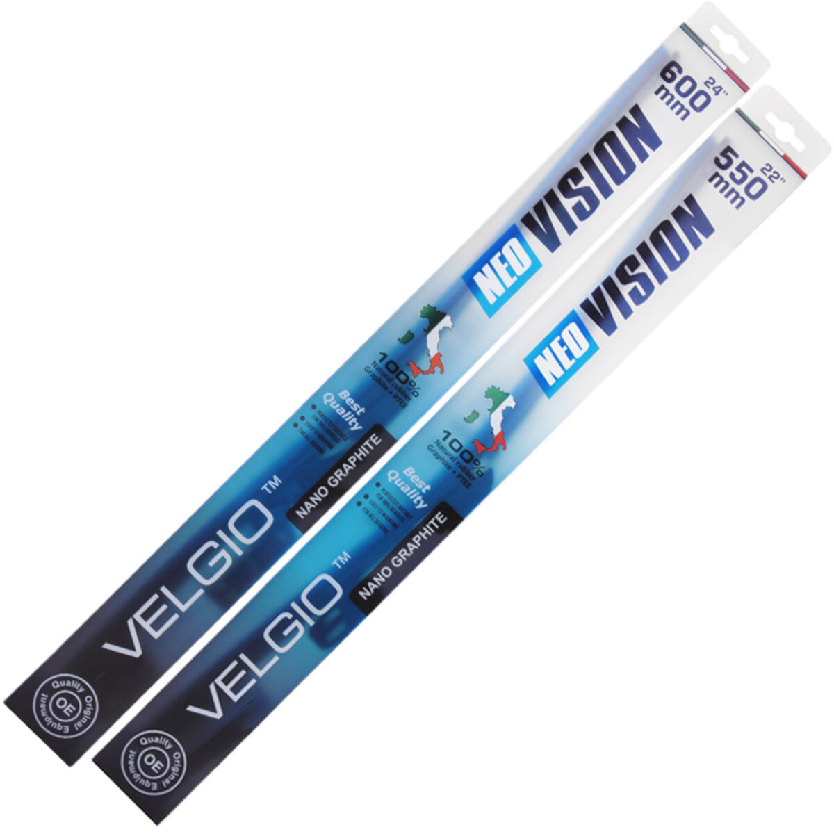 Комплект щіток склоочисників безкаркасних Velgio Neo Vision для Mercedes E [213;238] 2016-2019 (sk_68) дивитися фото №1