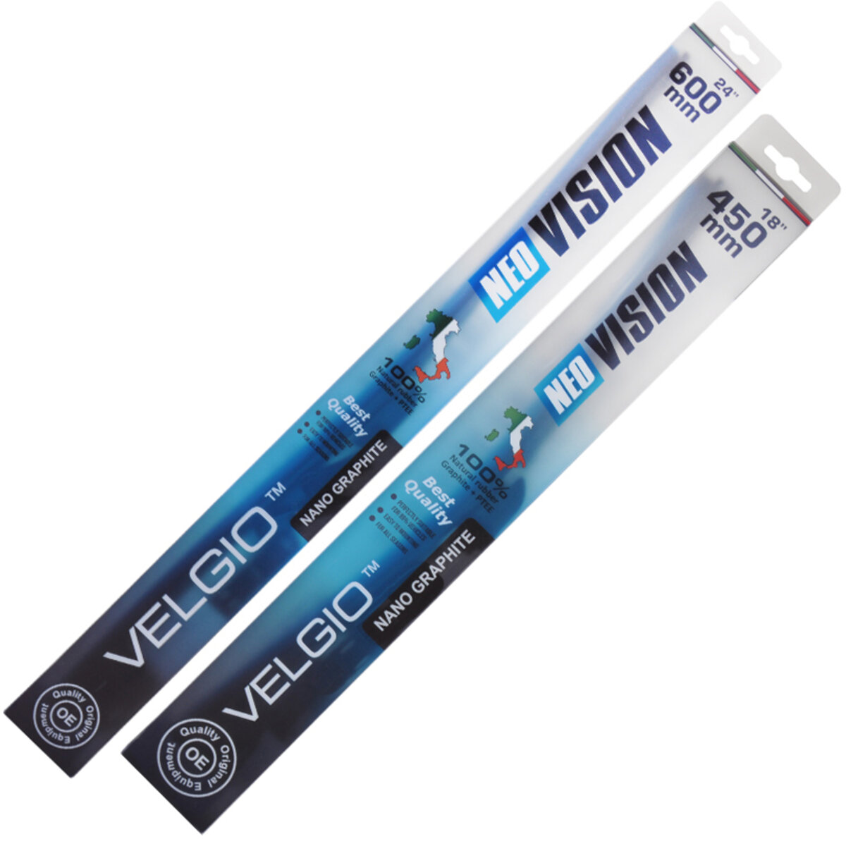 Комплект щіток склоочисників безкаркасних Velgio Neo Vision для Renault Duster 2016-2018 (sk_74) дивитися фото №1