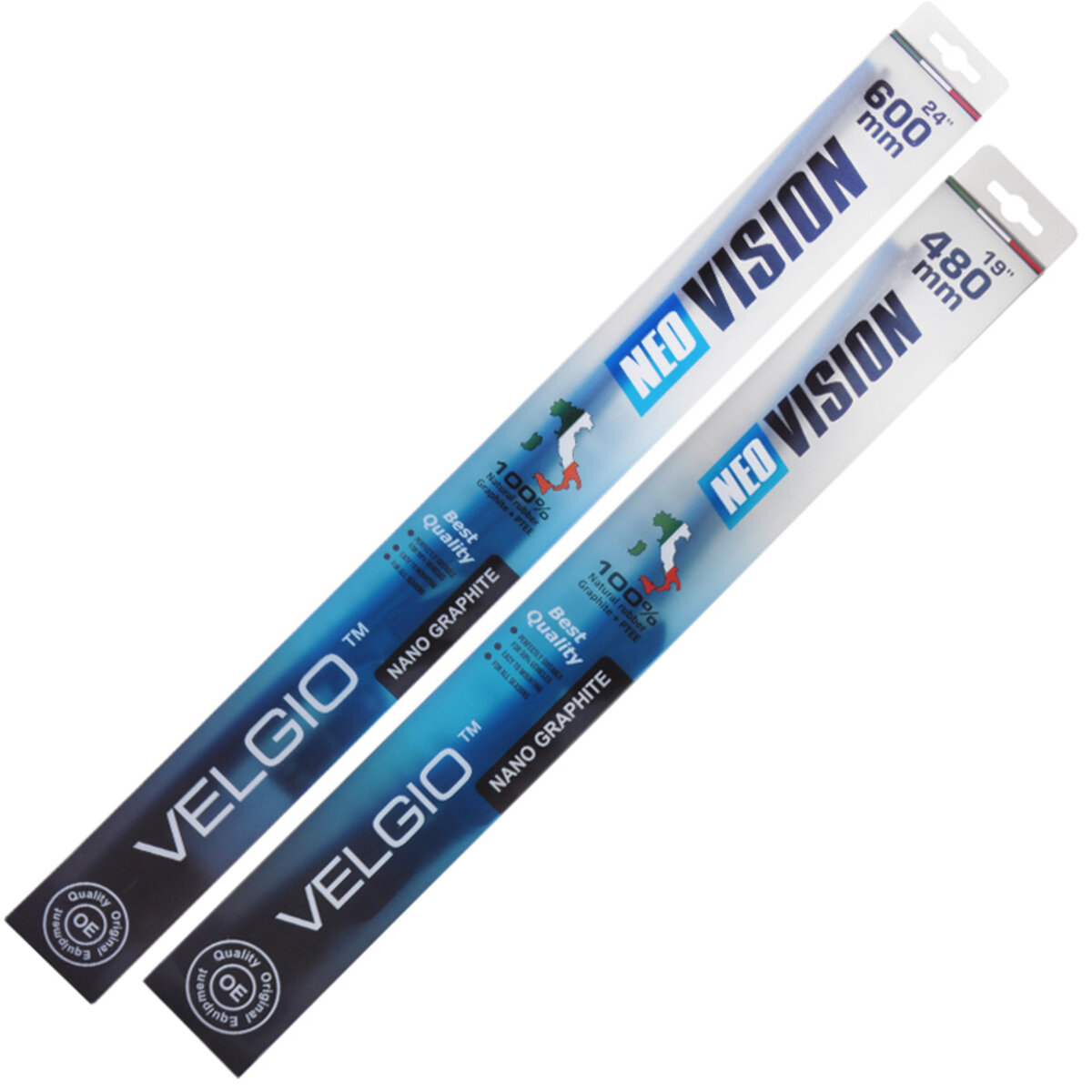 Комплект щіток склоочисників безкаркасних Velgio Neo Vision для Volkswagen Jetta з 2010 (sk_76) дивитися фото №1