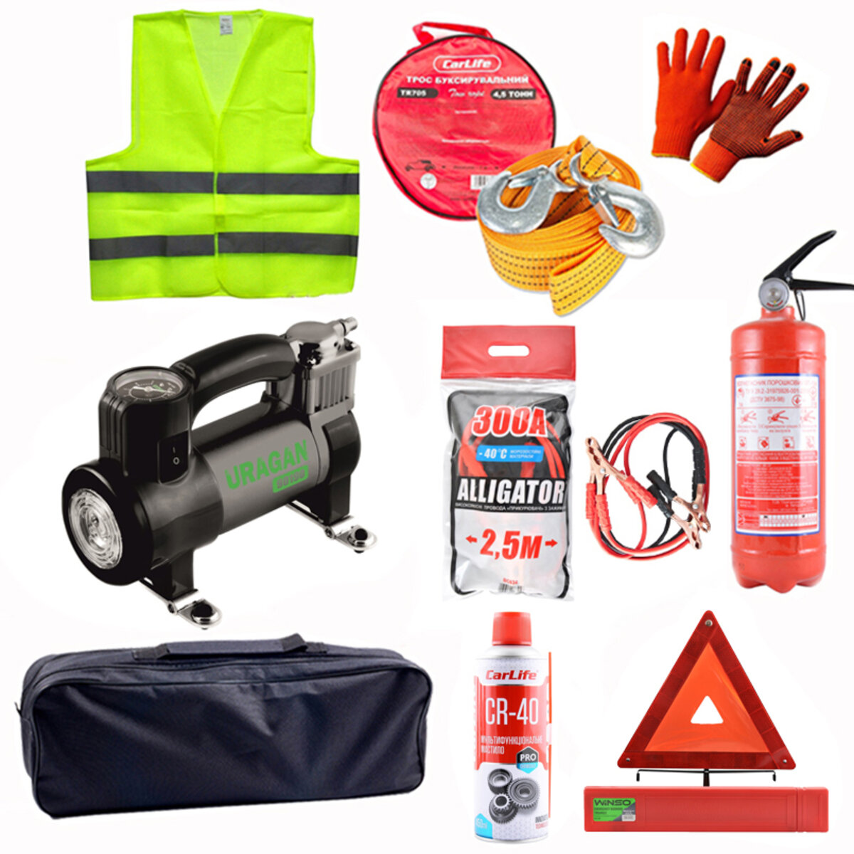 Набор с компрессором с LED-сигнальным фонарем 90190 (na_54) смотреть фото №1