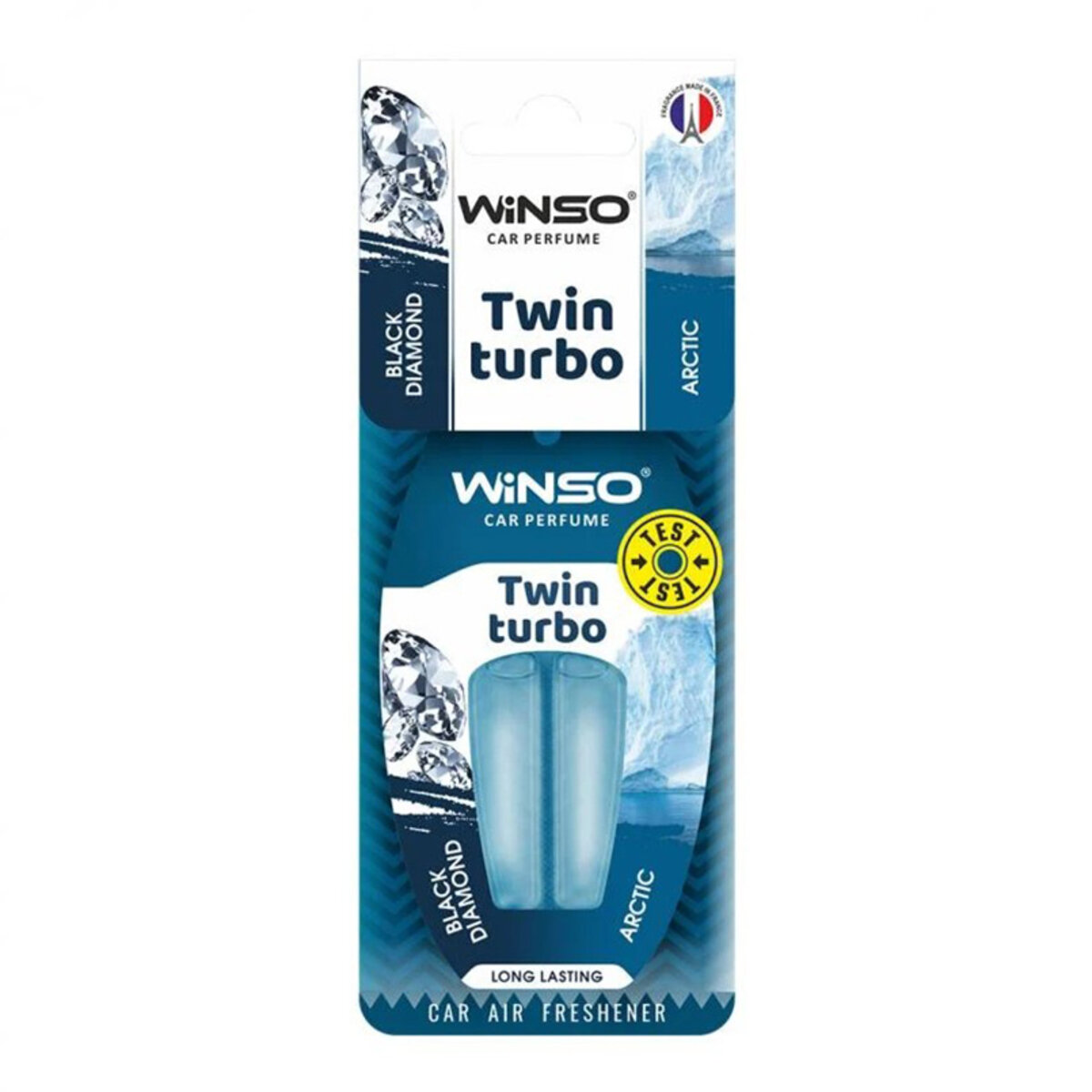 Автомобільний Ароматизатор з подвійною капсулою Winso Twin Turbo - Black Diamond & Arctic (539100) | Аромат: дивитися фото №1
