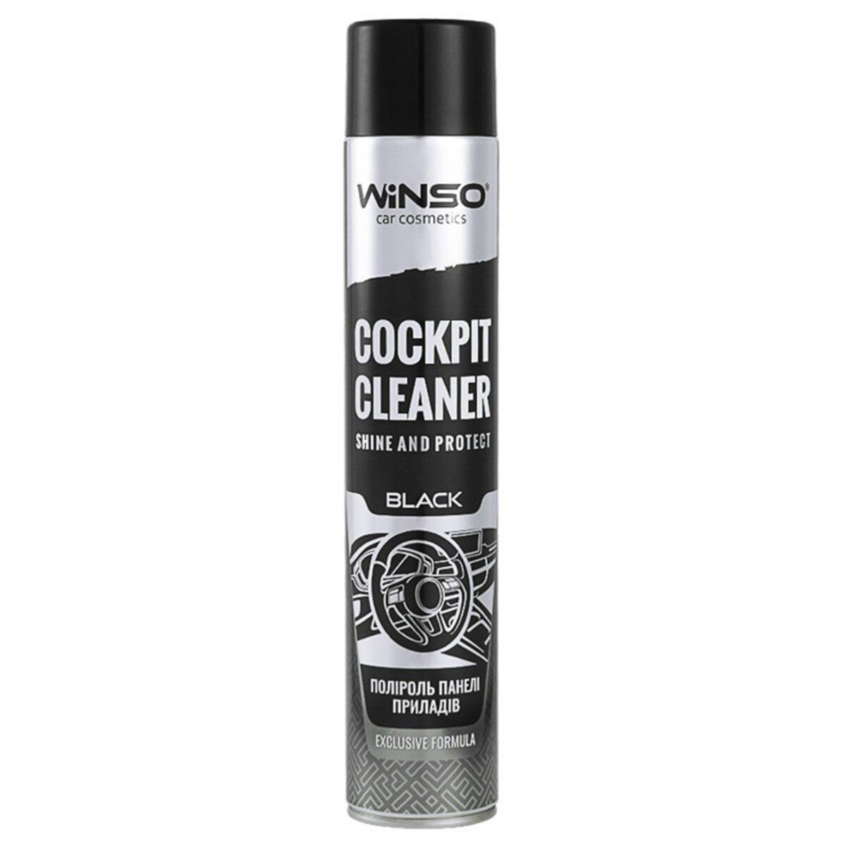 Поліроль для панелі приладів Winso Exclusive Cockpit Cleaner Black, 750мл (870610) дивитися фото №1