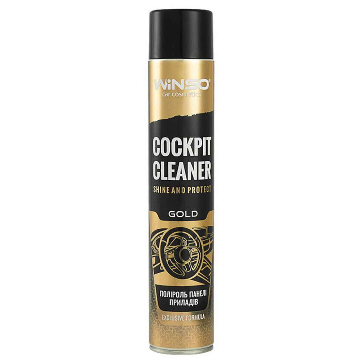 Поліроль для панелі приладів Winso Exclusive Cockpit Cleaner Gold, 750мл (870630) дивитися фото №1