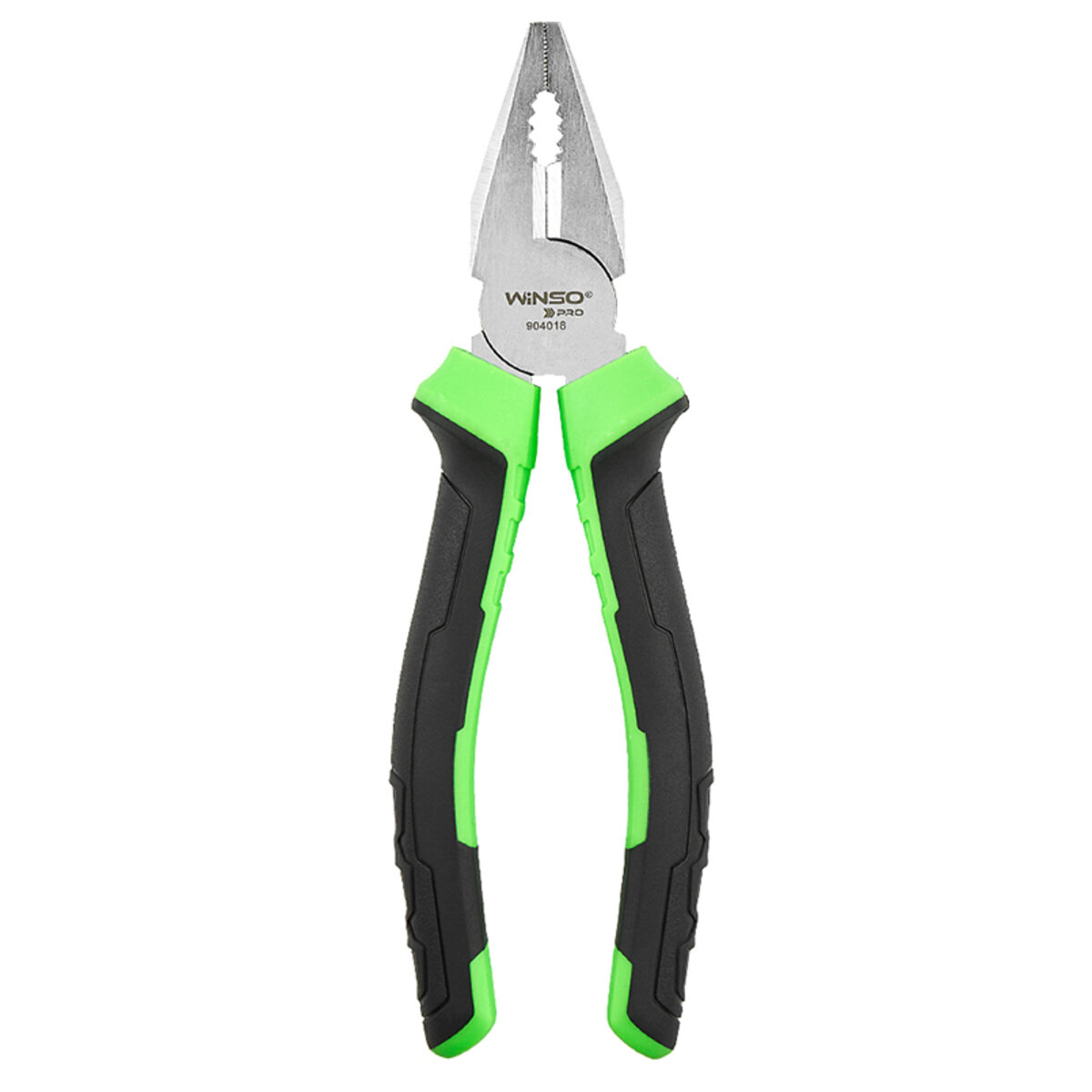 Плоскогубці Winso Pro комбіновані Cr-V 180мм, двокомпонентна ручка (904018) дивитися фото №2