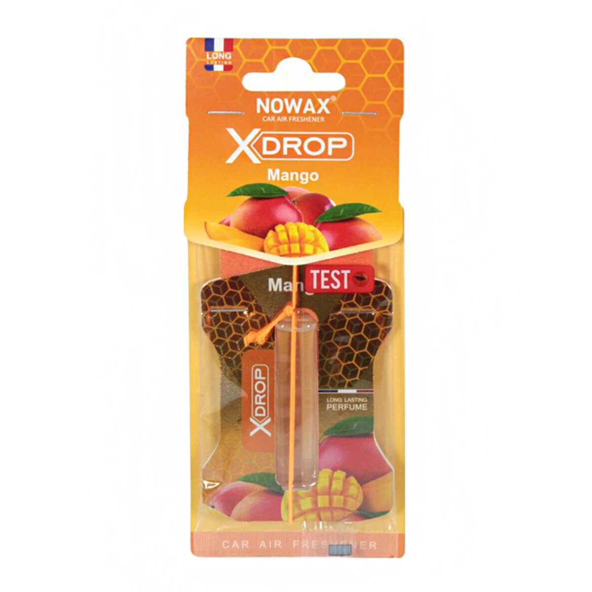 Автомобільний Ароматизатор целюлозний з капсулою Nowax серія X Drop - Mango (NX01164) | Аромат: Фруктовий дивитися фото №1