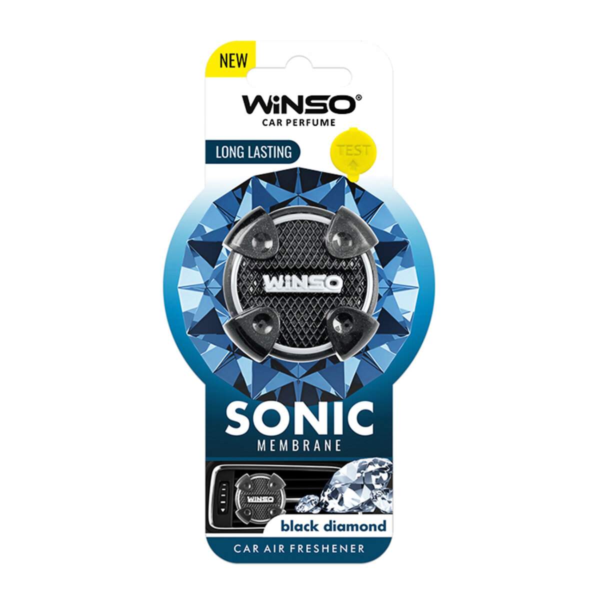 Освіжувач повітря Winso Sonic, мембранний на дефлектор - Black Diamond (531040) дивитися фото №1