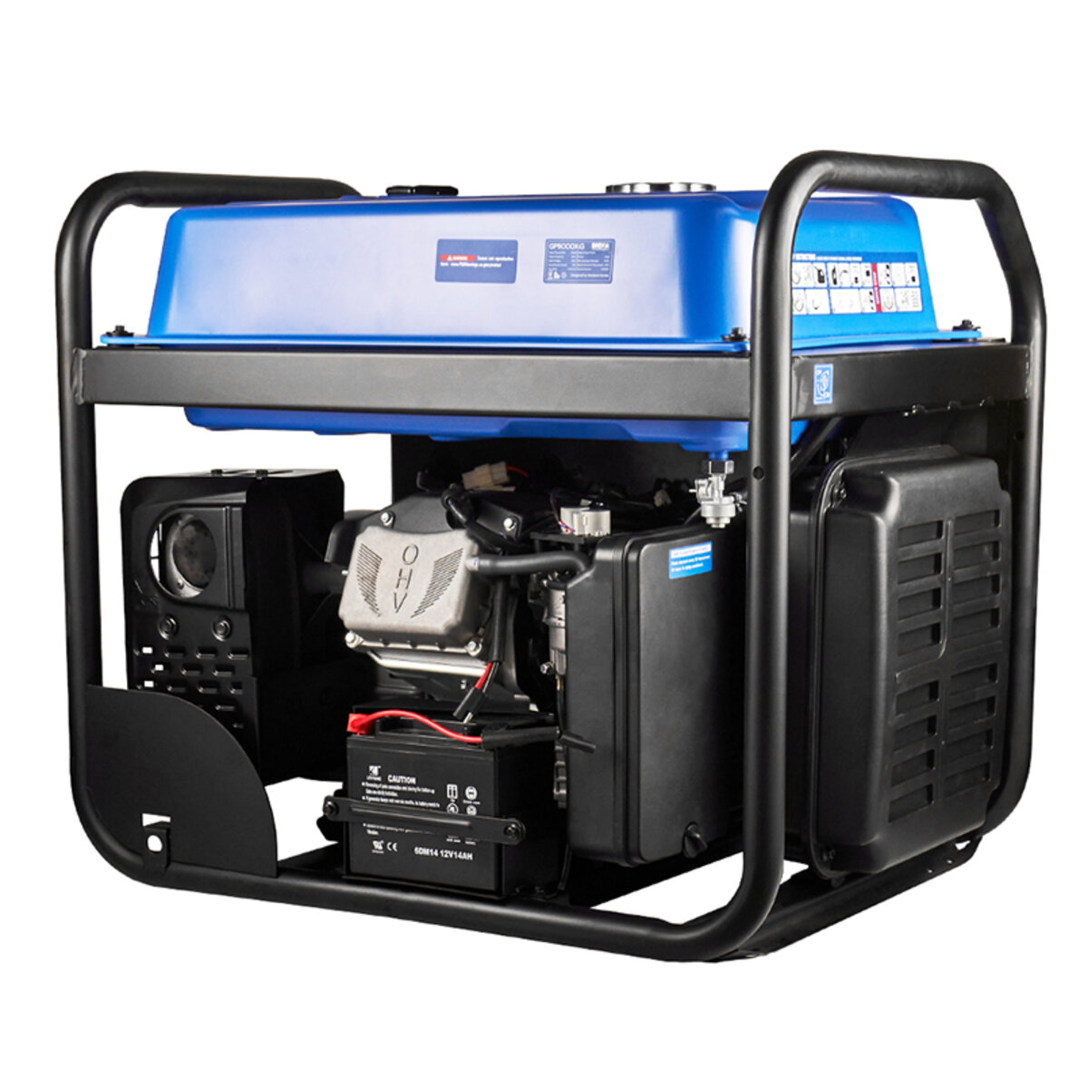 Генератор Brevia інверторний газобензиновий 9,0кВт (ном 8,5кВт) з електростартером (GP9000XiG) дивитися фото №3