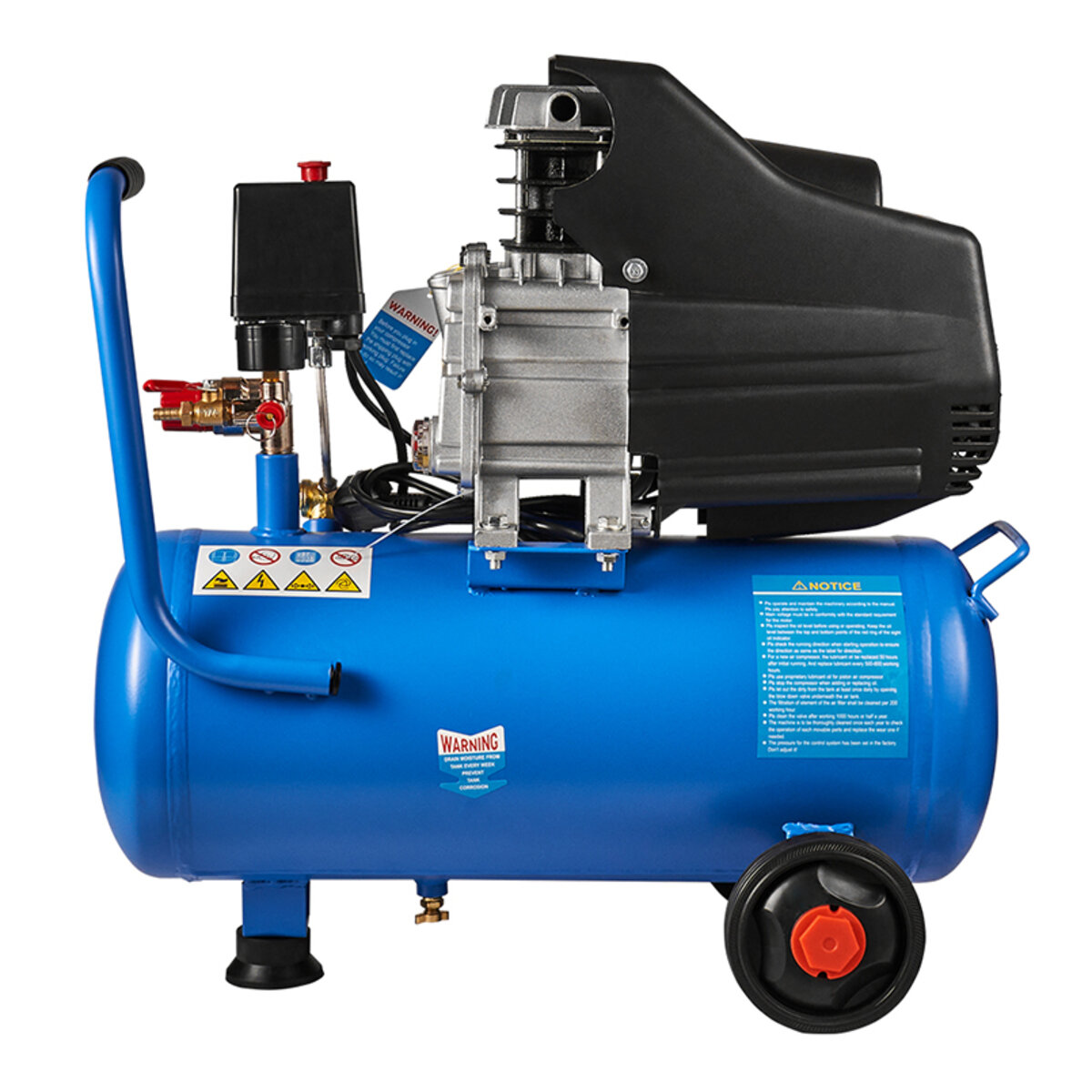 Компресор повітряний Molder з ресівером 24л, 175л/хв, 1100Вт (MA31240) дивитися фото №3