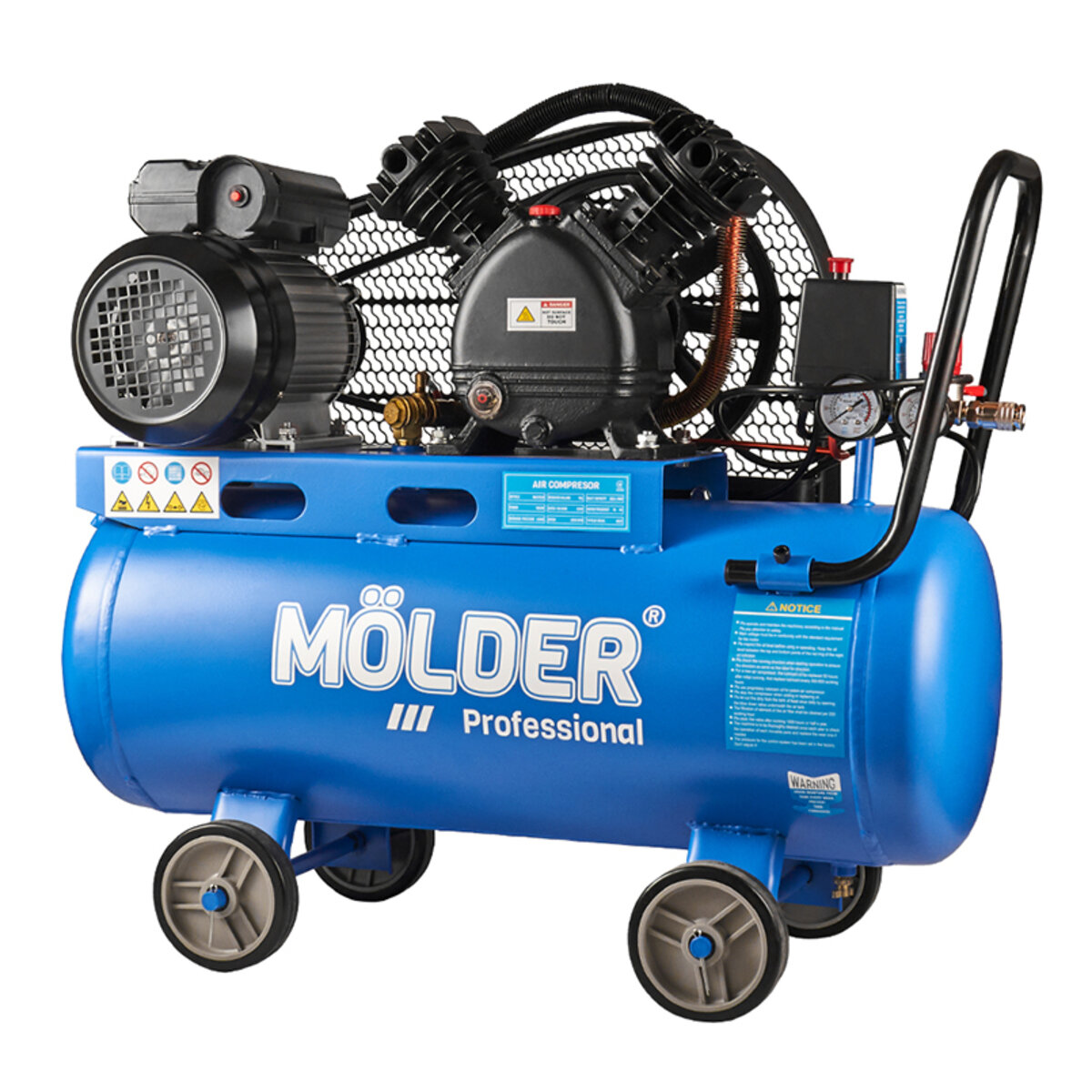 Компресор повітряний Molder з ресівером 50л, 202л/хв, 1500Вт (MA31520) дивитися фото №3