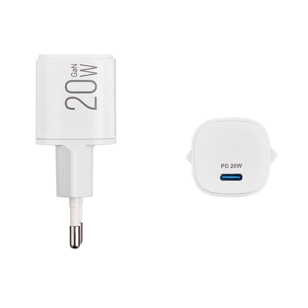 Мережевий зарядний пристрій Brevia ePowerGaN PD20W USB-C білий (44020GCW) дивитися фото №3