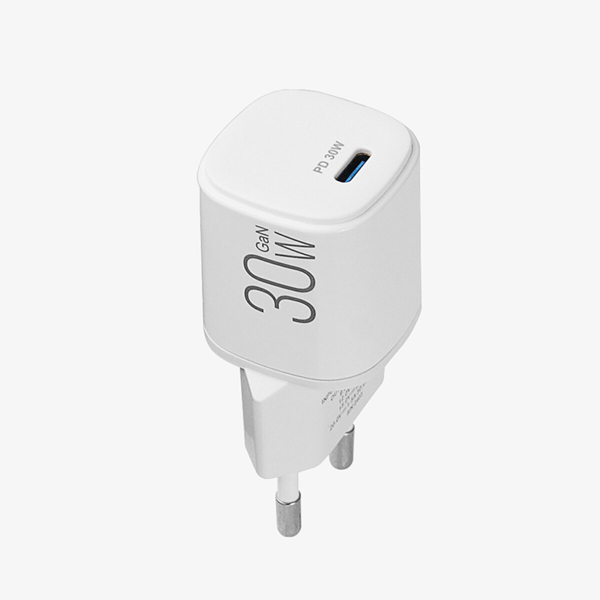 Мережевий зарядний пристрій Brevia ePowerGaN PD30W USB-C білий (44030GCW) дивитися фото №2