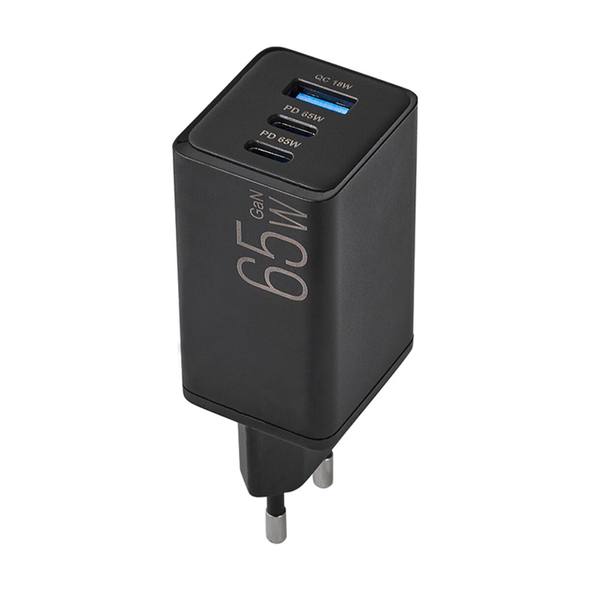 Мережевий зарядний пристрій Brevia ePowerGaN PD65W 2xUSB-C+USB-A чорний (44065GDCUB) Зображення №3 Мережевий зарядний пристрій Brevia ePowerGaN PD65W 2xUSB-C+USB-A чорний (44065GDCUB) дивитися фото №3