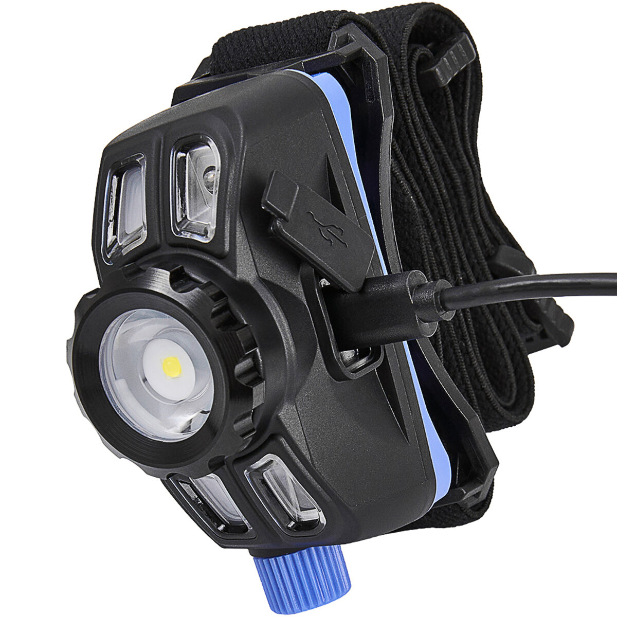 Ліхтар налобний Brevia 400Lm, 5W LED, Zoom, Sensor, 1400mAh IP65 (14150WZX1) дивитися фото №5