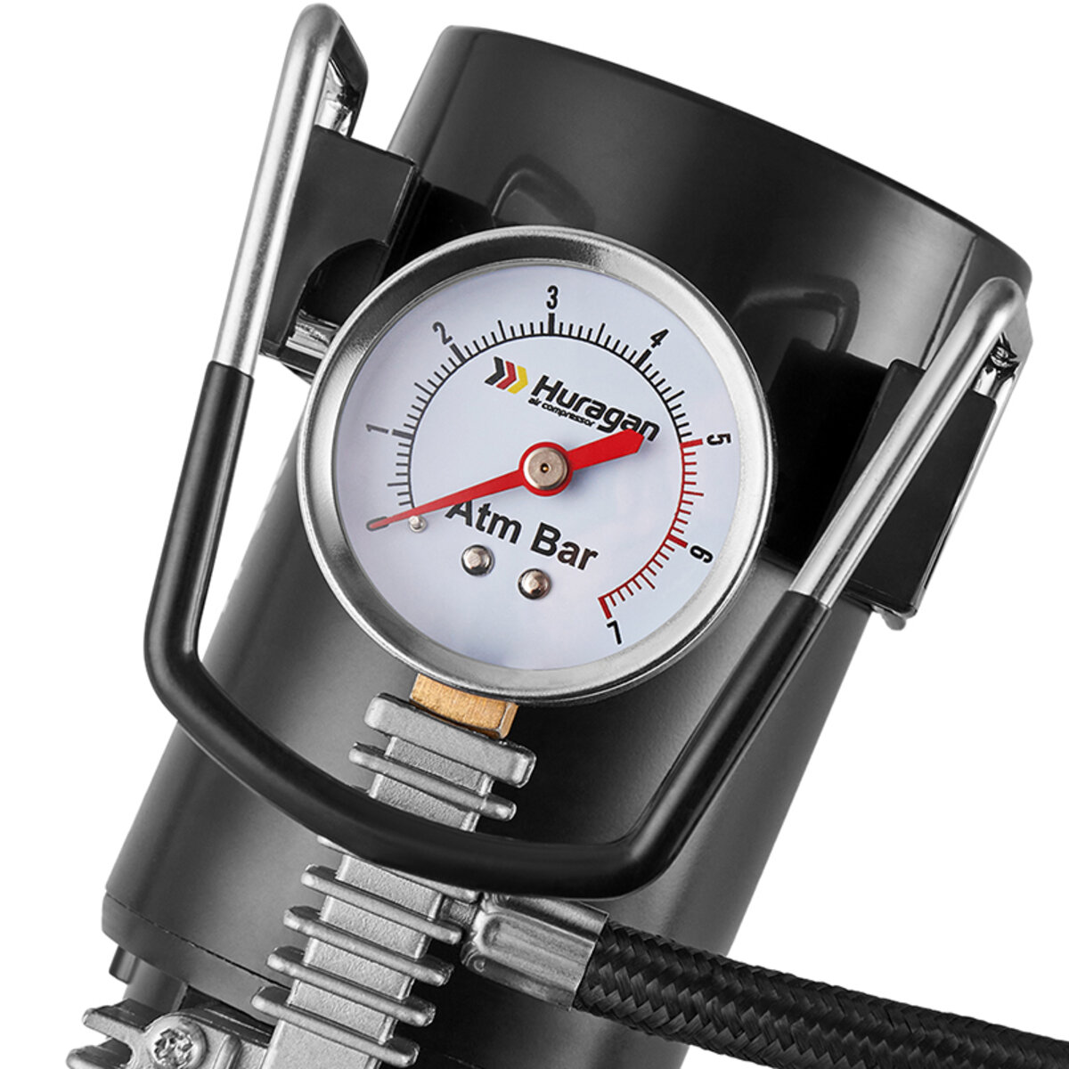 Компресор автомобільний Huragan 12В, 7 Атм, 37 л/хв H0300 (H0300) дивитися фото №3