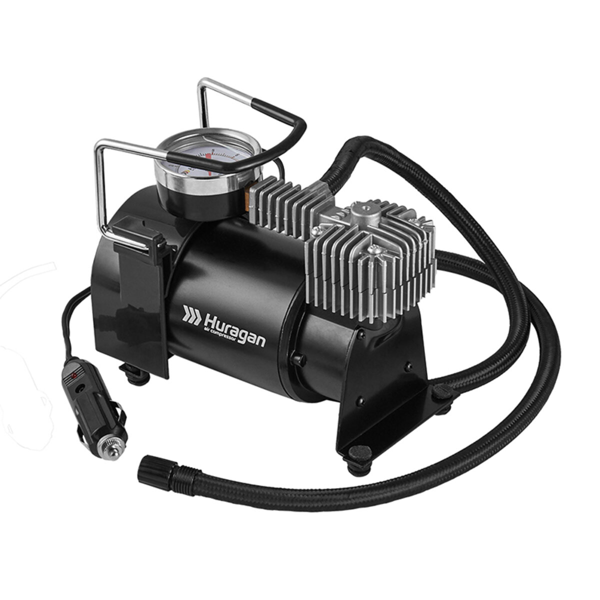 Компресор автомобільний Huragan 12В, 7 Атм, 37 л/хв H0300 (H0300) дивитися фото №1