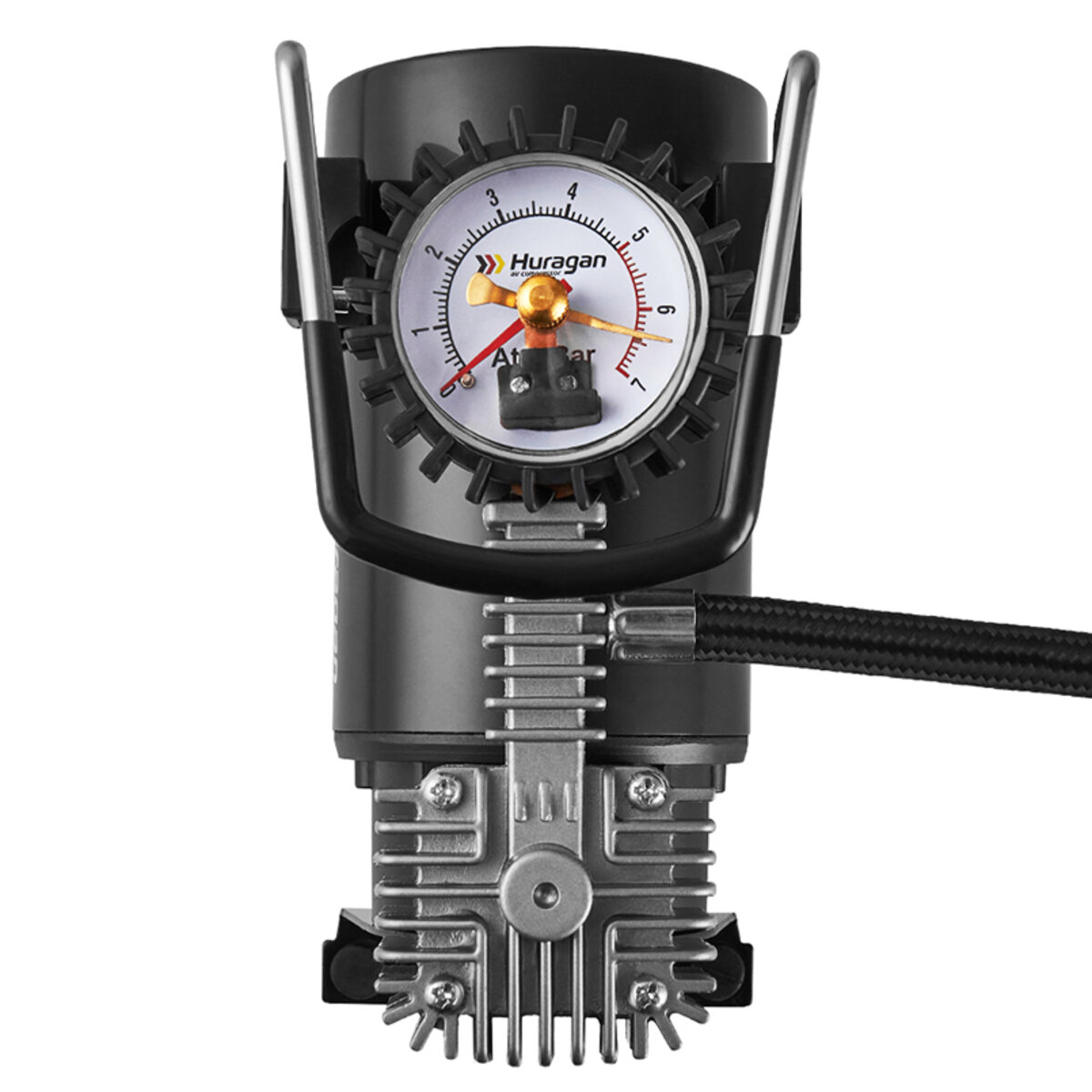 Компресор автомобільний Huragan з автостопом 12В, 7 Атм, 37 л/хв H0400 (H0400) дивитися фото №6