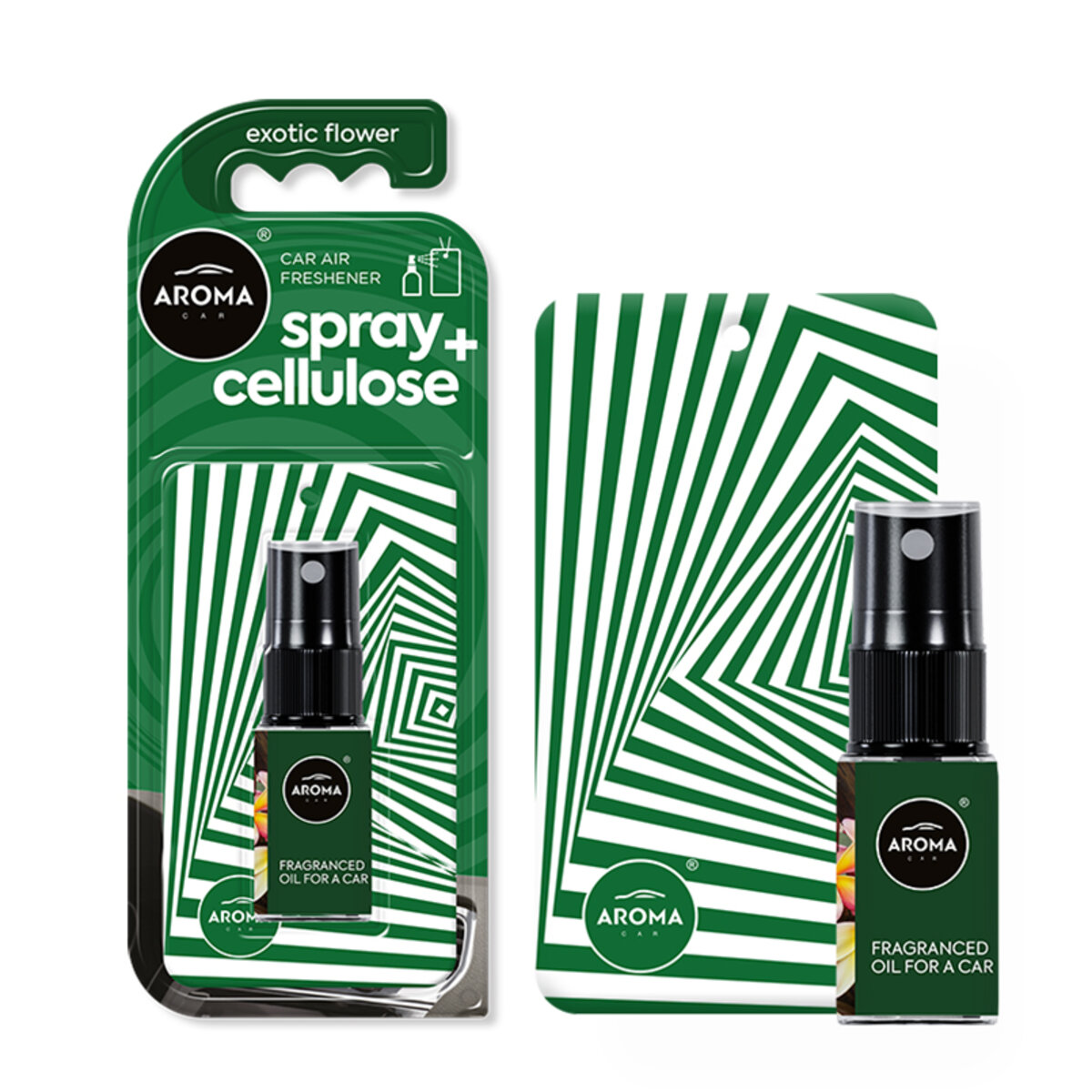 Ароматизатор Aroma Car Spray 20мл & Cellulose - Exotic Flower для салону авто (11898) дивитися фото №1