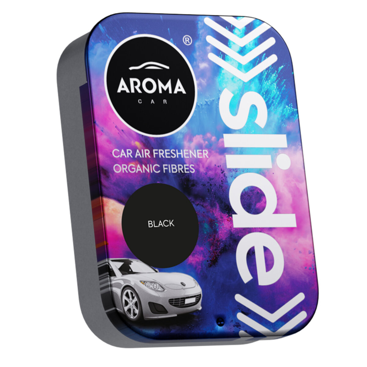 Ароматизатор Aroma Car Organic Slide 30г - Black сухий (11690) дивитися фото №1