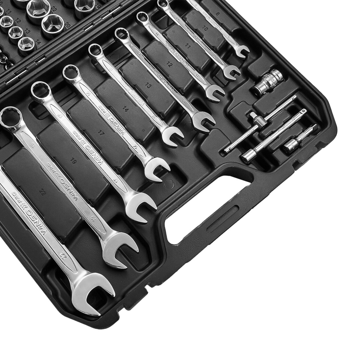 Професійний набір інструментів в кейсі Winso Pro 1/2, 1/4 72 T, CR-V, 82од. (924082) дивитися фото №6