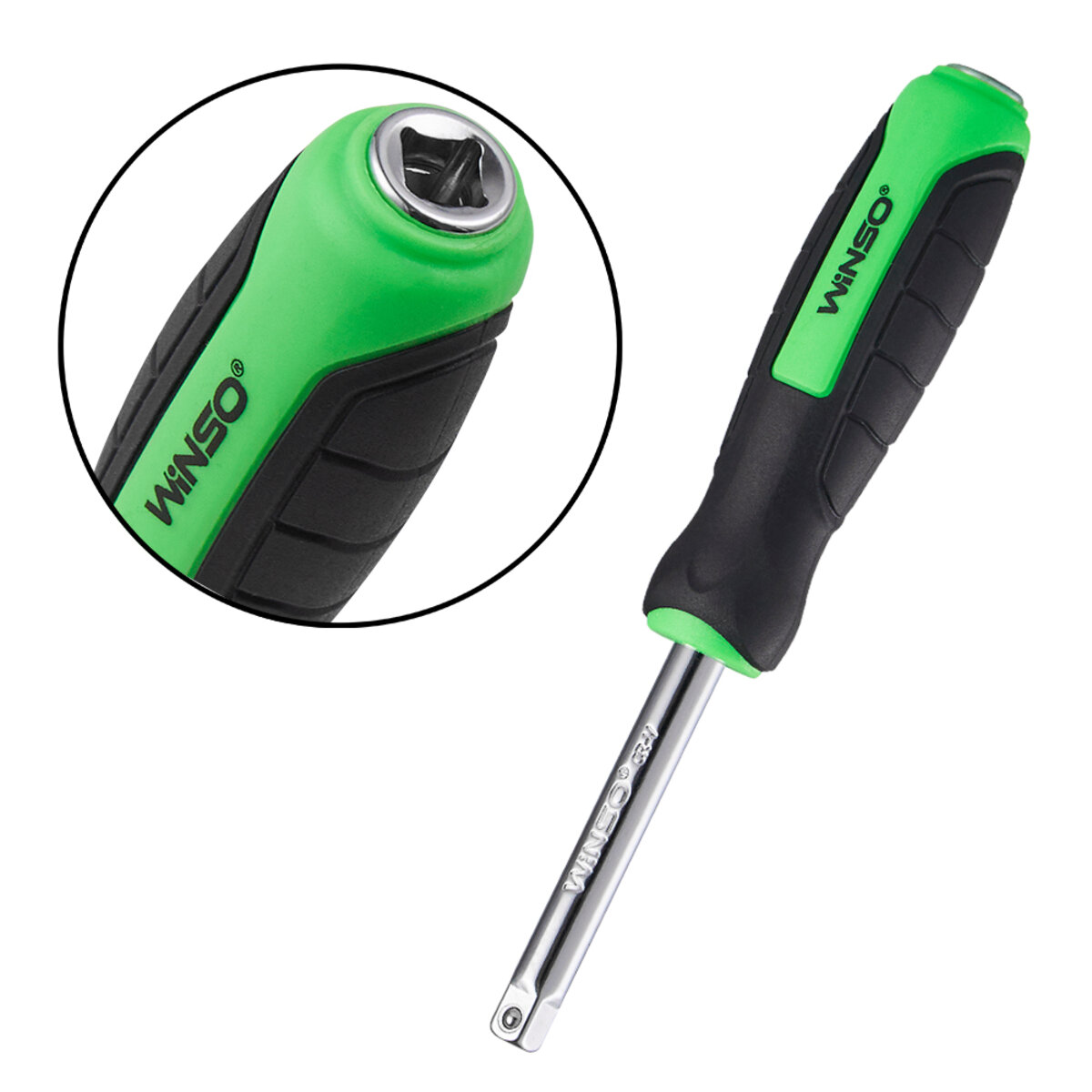 Професійний набір інструментів в кейсі Winso Pro 1/2, 1/4 72 T, CR-V, 94од. (924094) дивитися фото №8