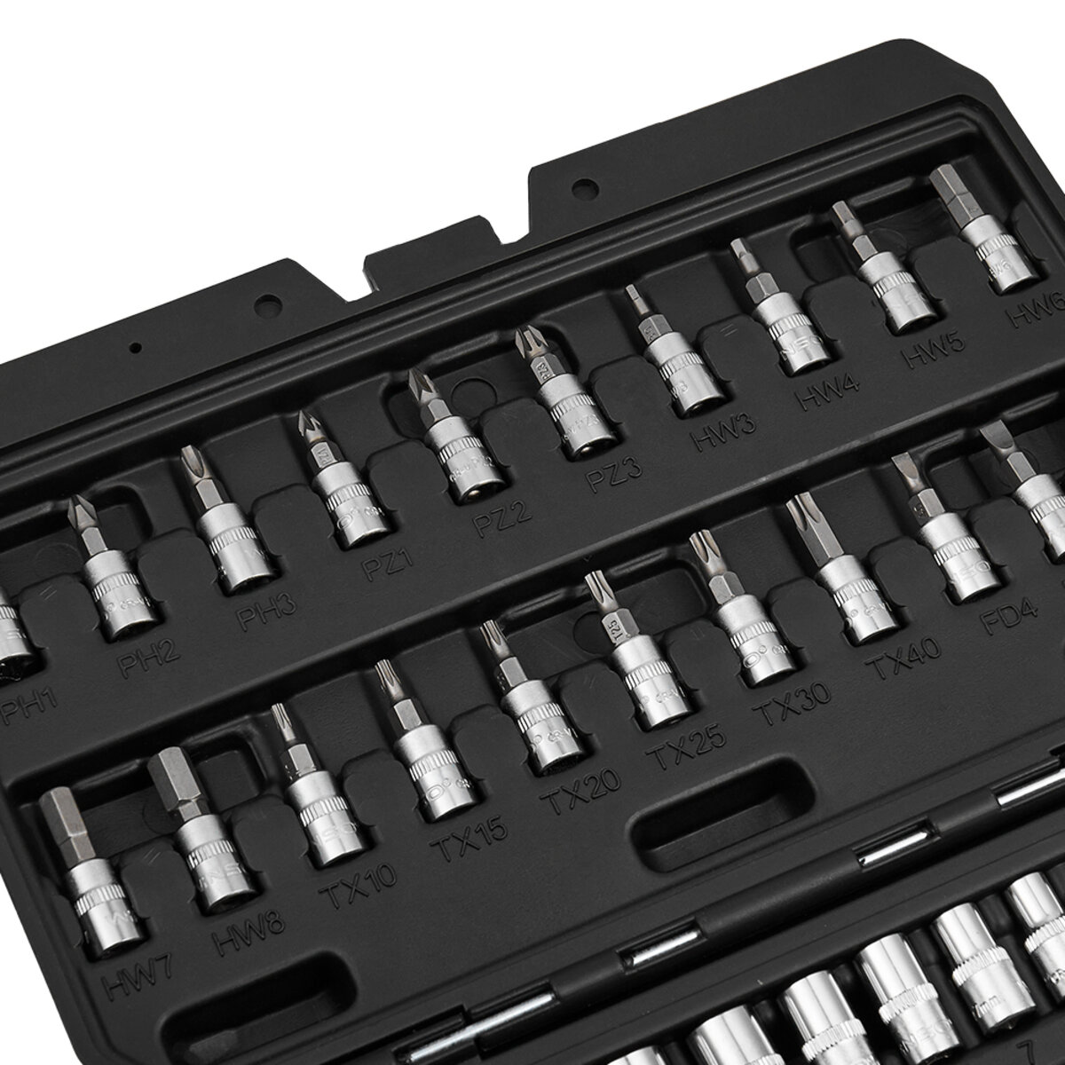 Професійний набір інструментів в кейсі Winso Pro 1/4 72 T, CR-V, 46од. (904046) дивитися фото №7