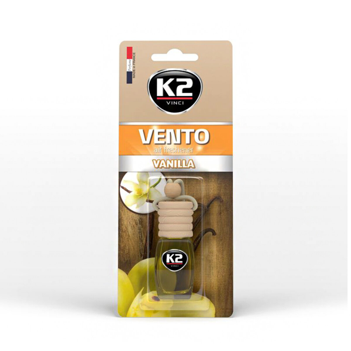 Автомобільний Ароматизатор K2 Vento - Ваніль 8мл (V457                      ) | Аромат: Ваніль дивитися фото №1