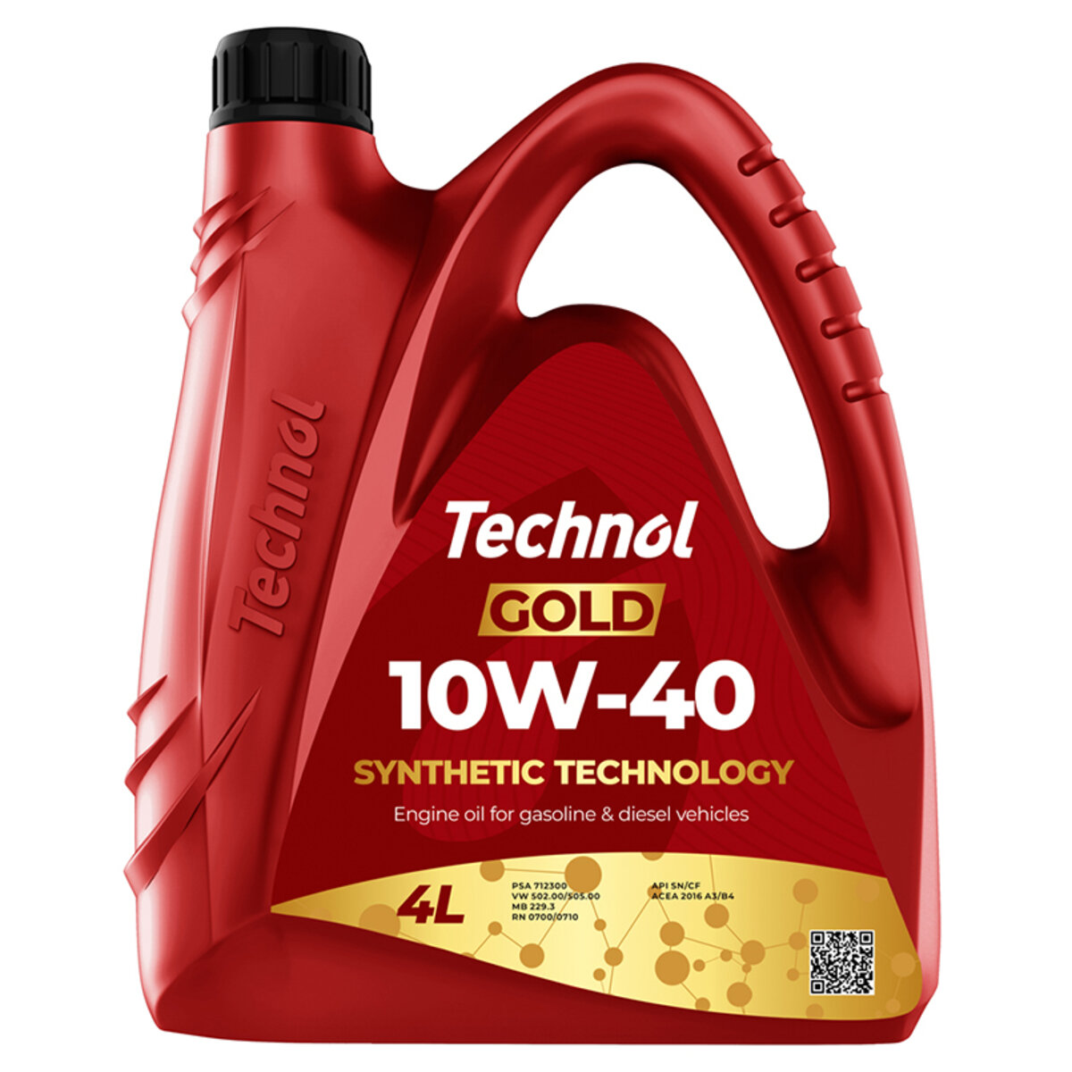 Моторне масло Technol Gold 10W-40, 4л (TL90069) дивитися фото №1